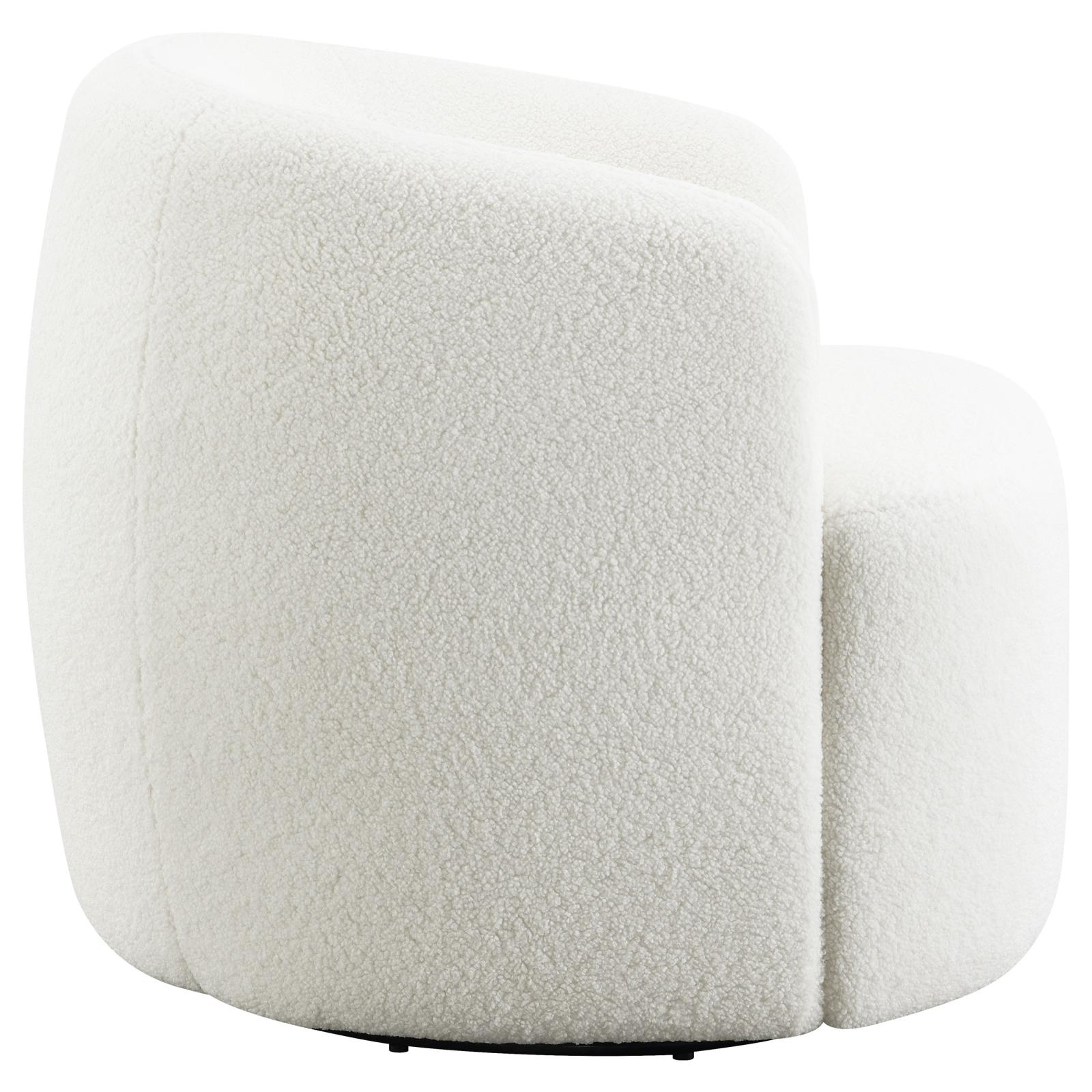 Hudson Faux Fux Swivel Chair