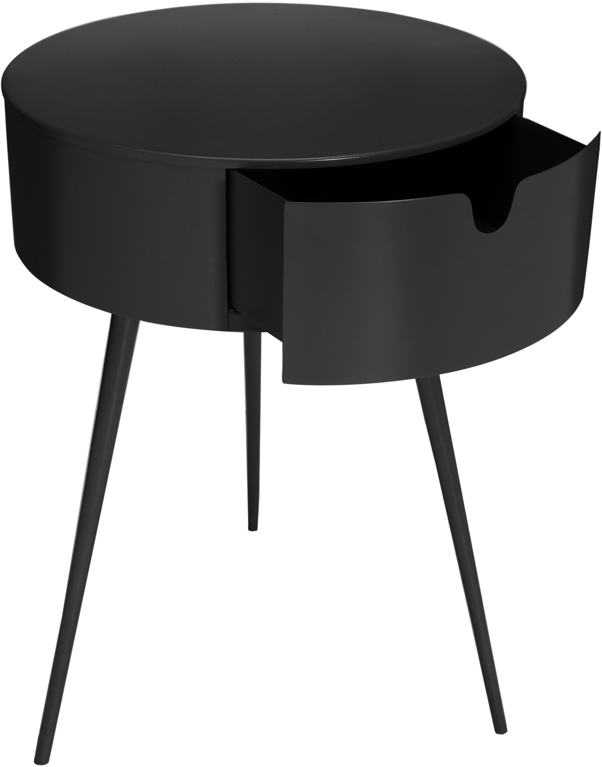 Bali 1-Drawer Metal Side Table/Nightstand