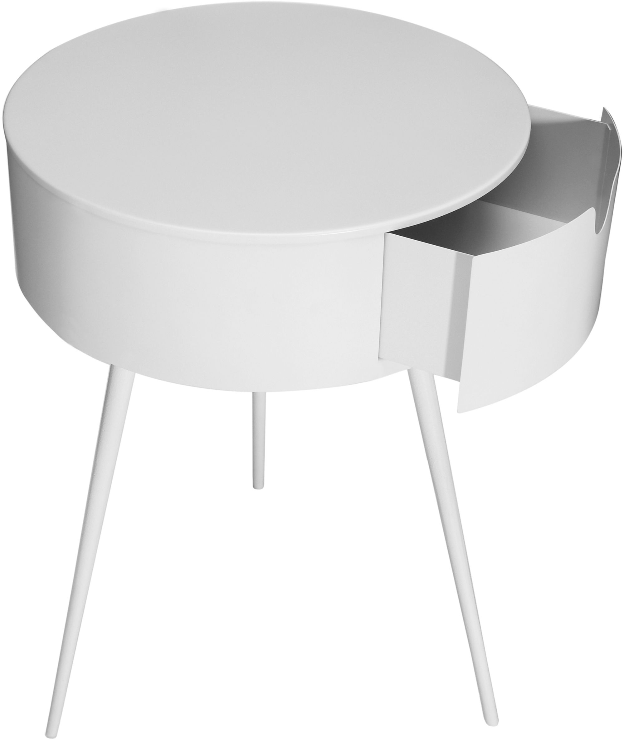 Bali 1-Drawer Metal Side Table/Nightstand