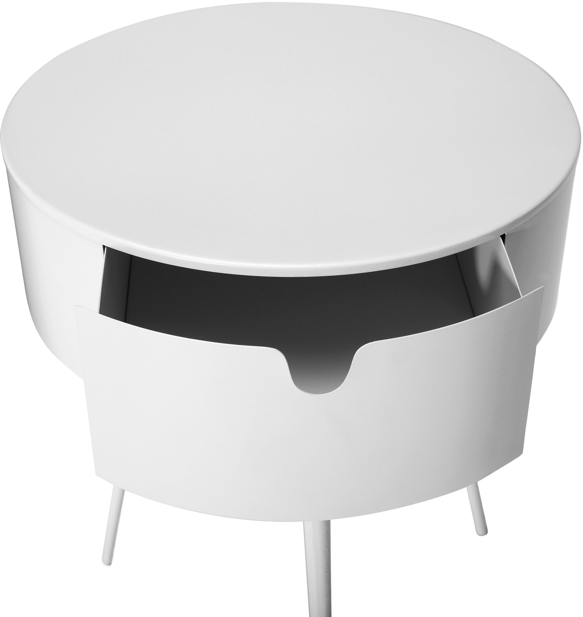 Bali 1-Drawer Metal Side Table/Nightstand