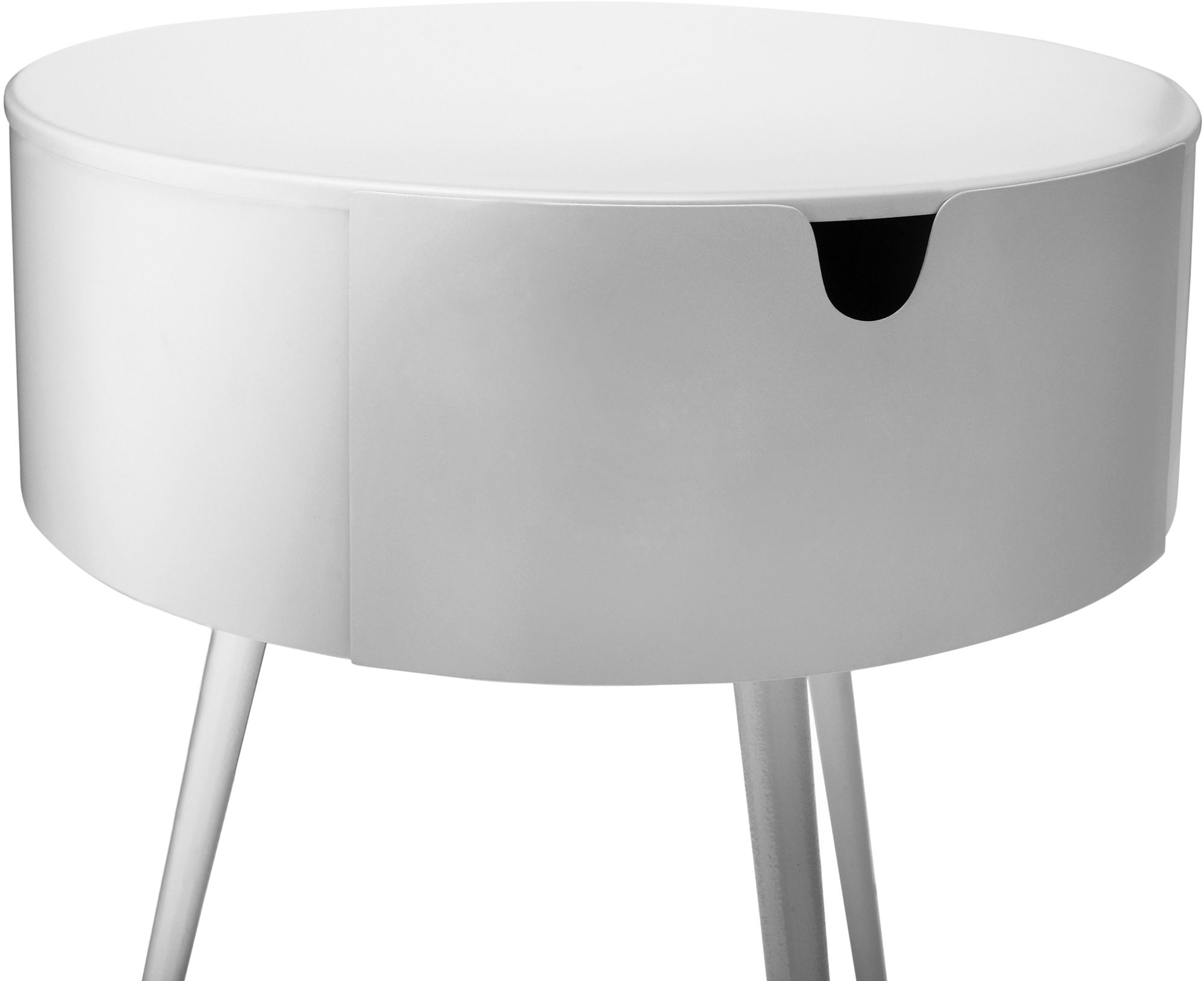 Bali 1-Drawer Metal Side Table/Nightstand