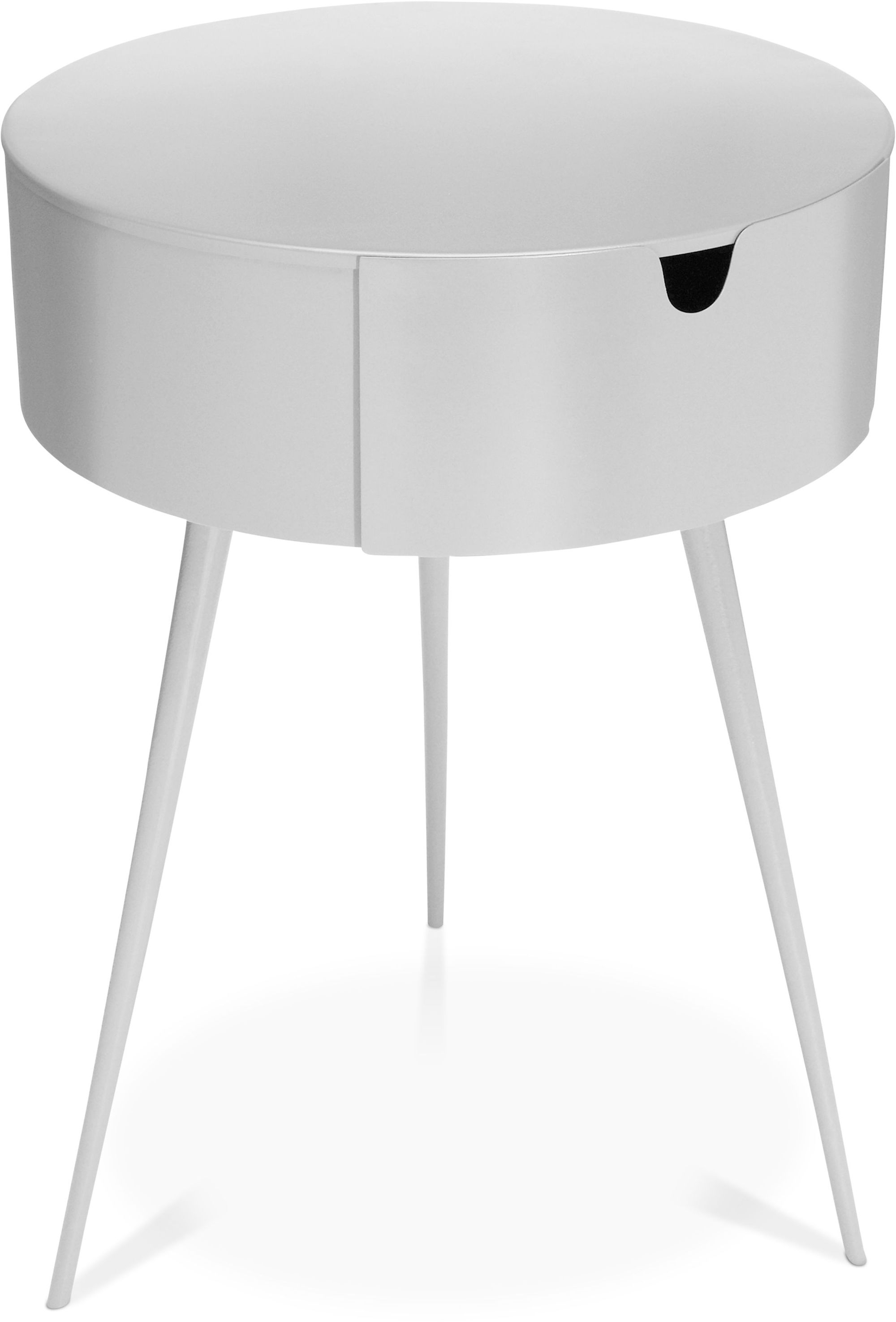 Bali 1-Drawer Metal Side Table/Nightstand