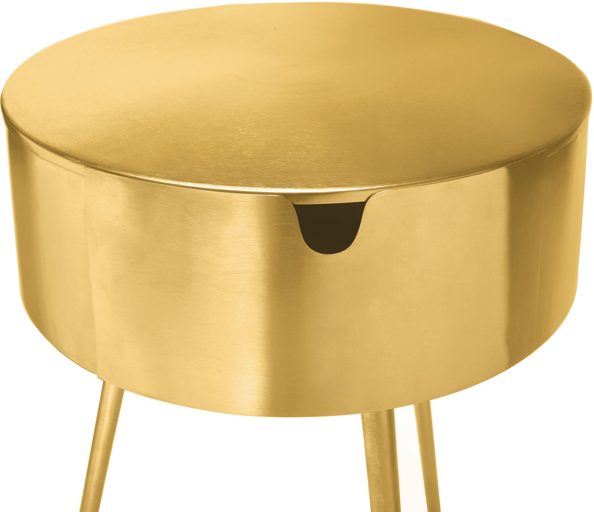 Bali 1-Drawer Metal Side Table/Nightstand