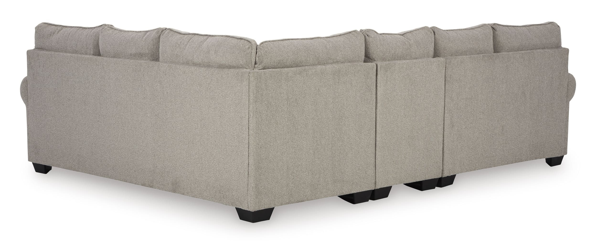 Claireah 3-Piece Polyester L-Shaped Sectional Sofa