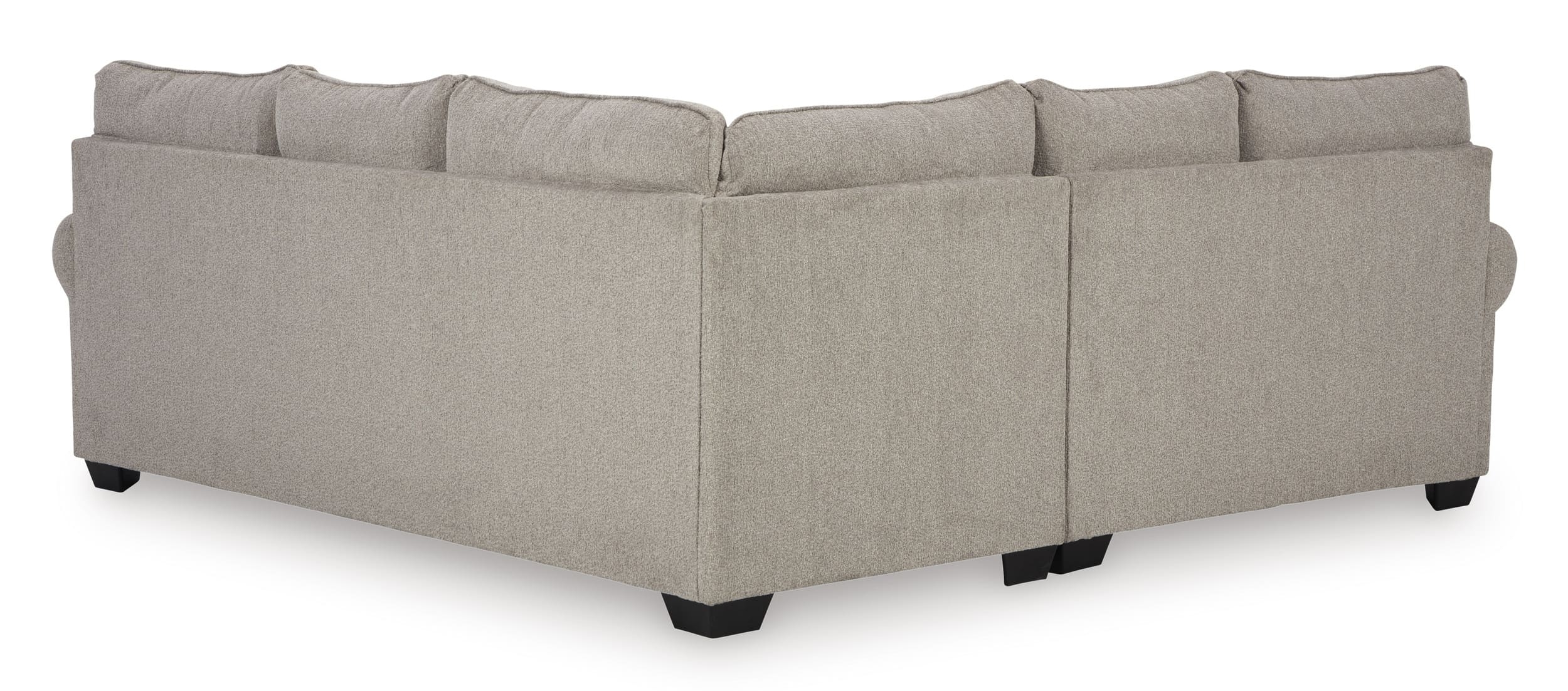 Claireah 2-Piece Polyester L-Shaped Sectional Sofa