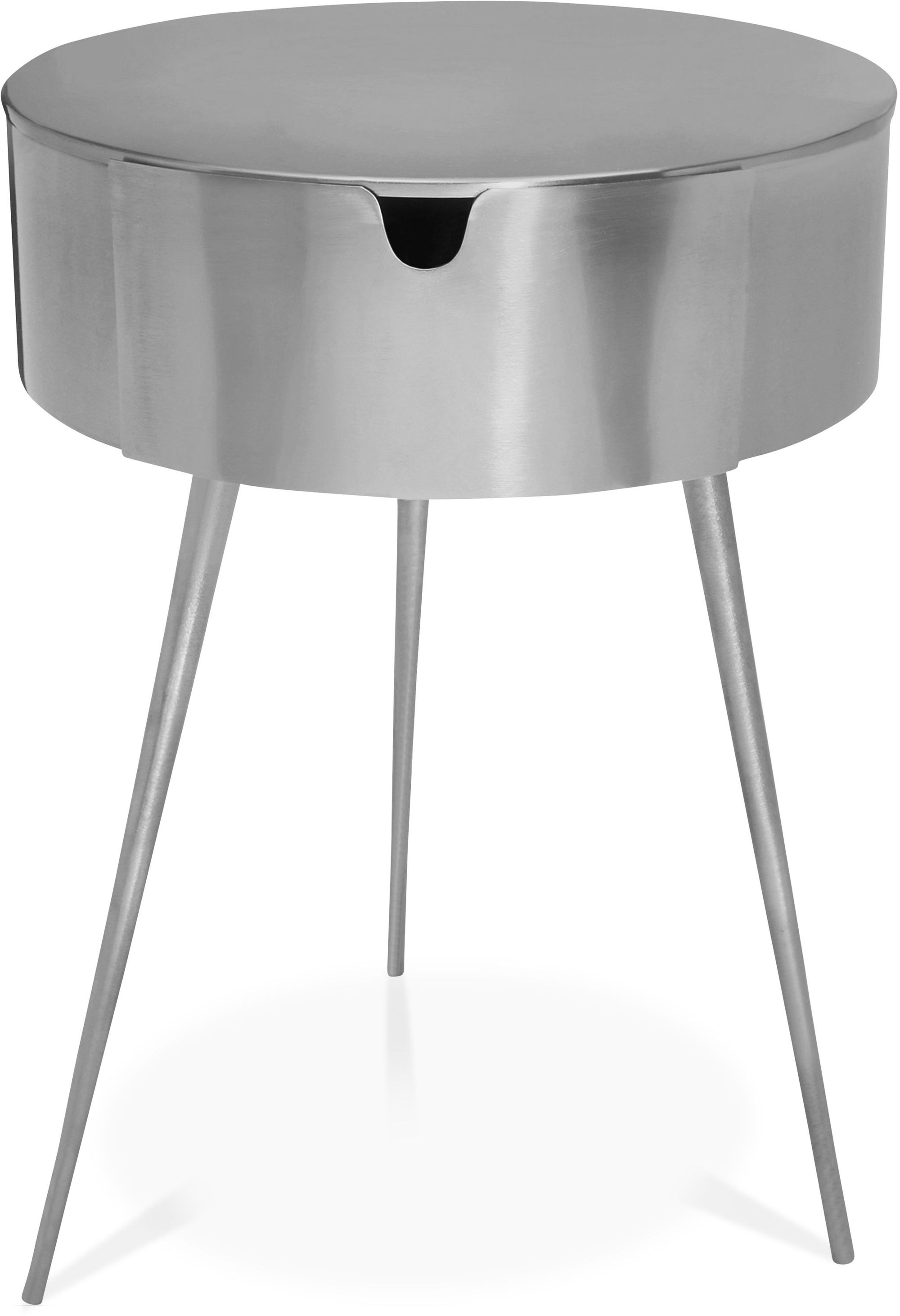 Bali 1-Drawer Metal Side Table/Nightstand