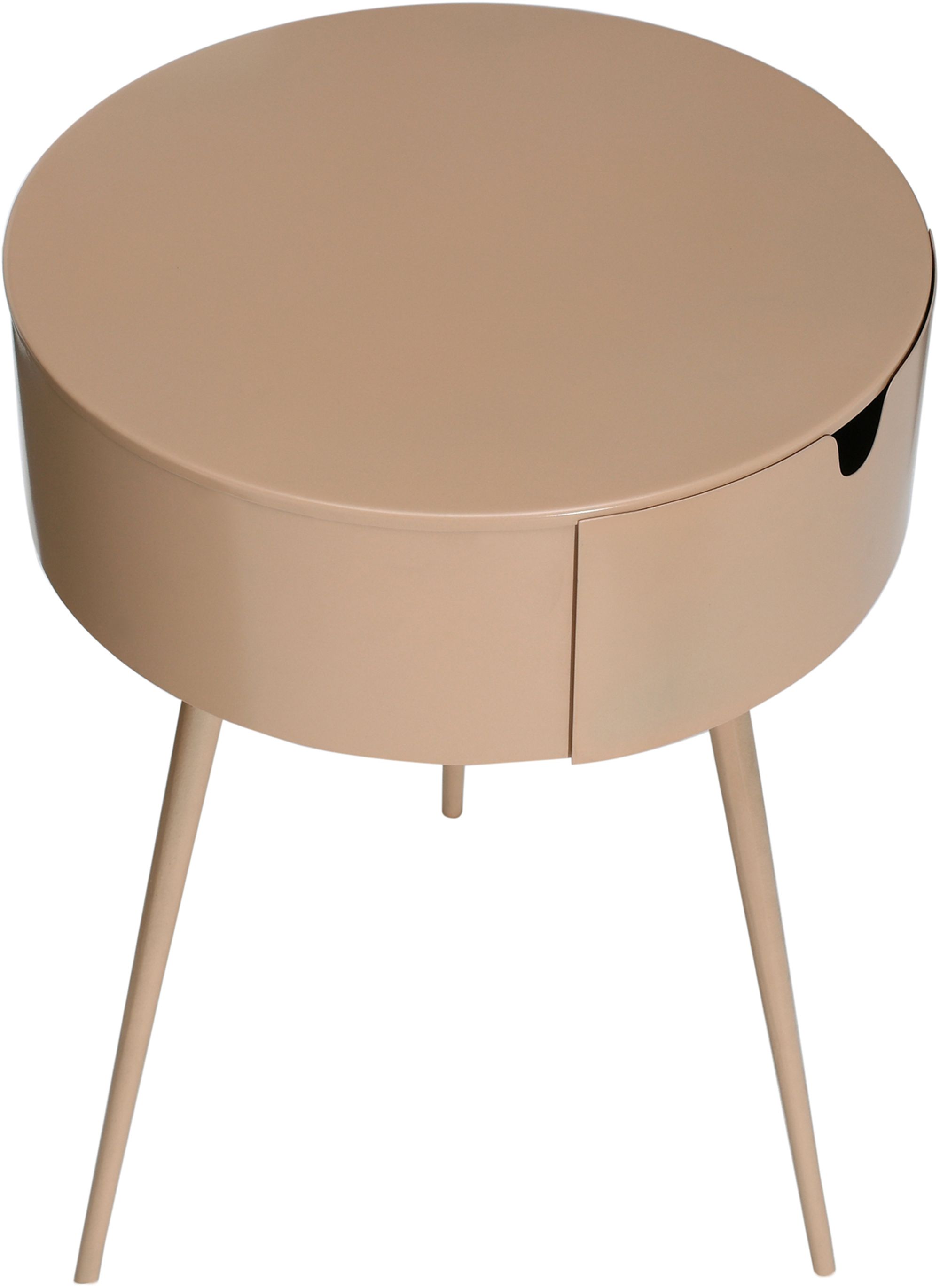 Bali 1-Drawer Metal Side Table/Nightstand