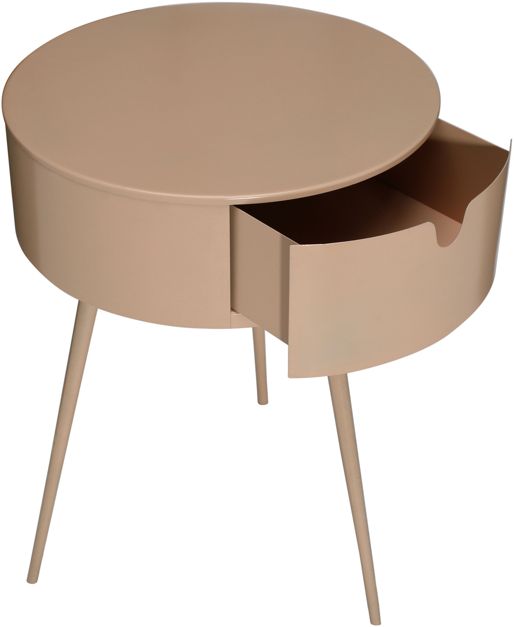 Bali 1-Drawer Metal Side Table/Nightstand