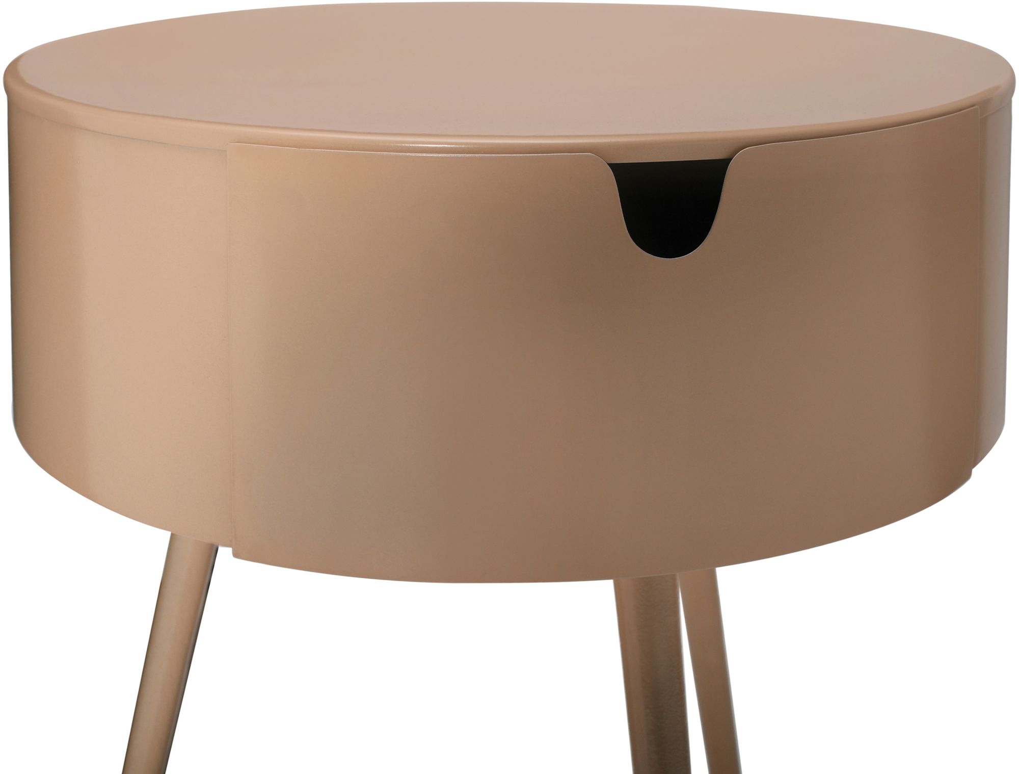 Bali 1-Drawer Metal Side Table/Nightstand