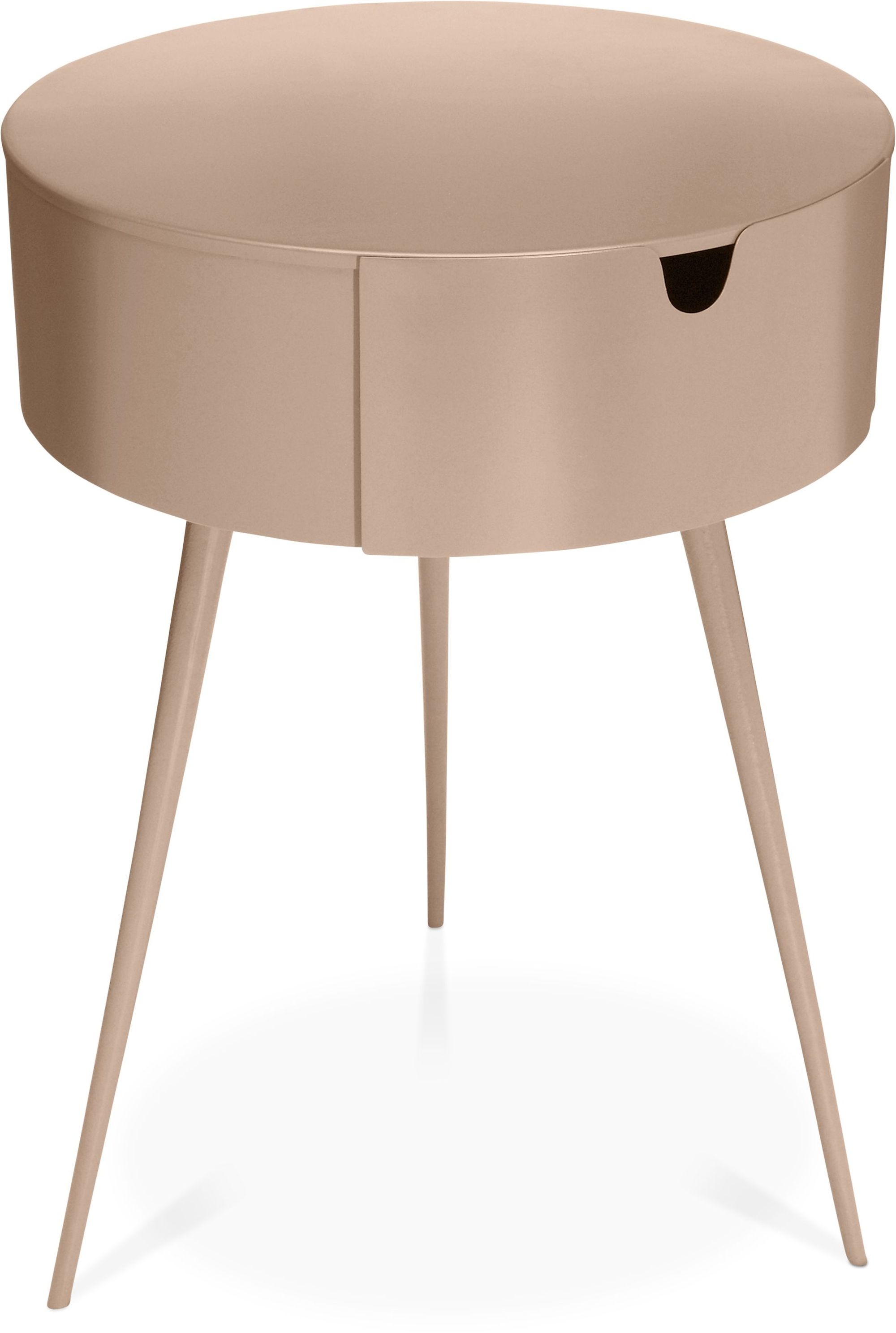 Bali 1-Drawer Metal Side Table/Nightstand