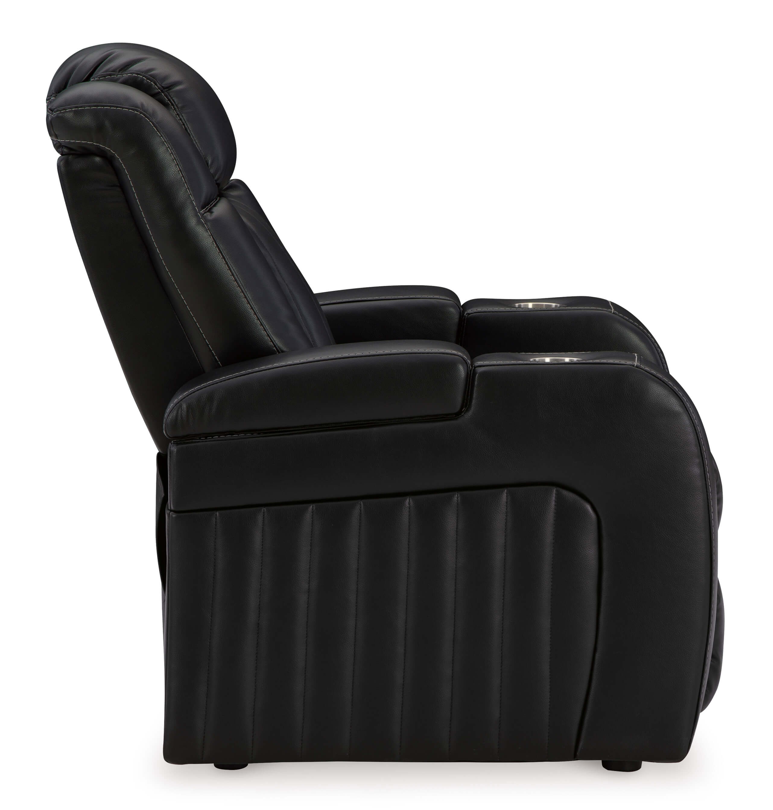 Ashley Caveman Den Dual Power Recliner Side
