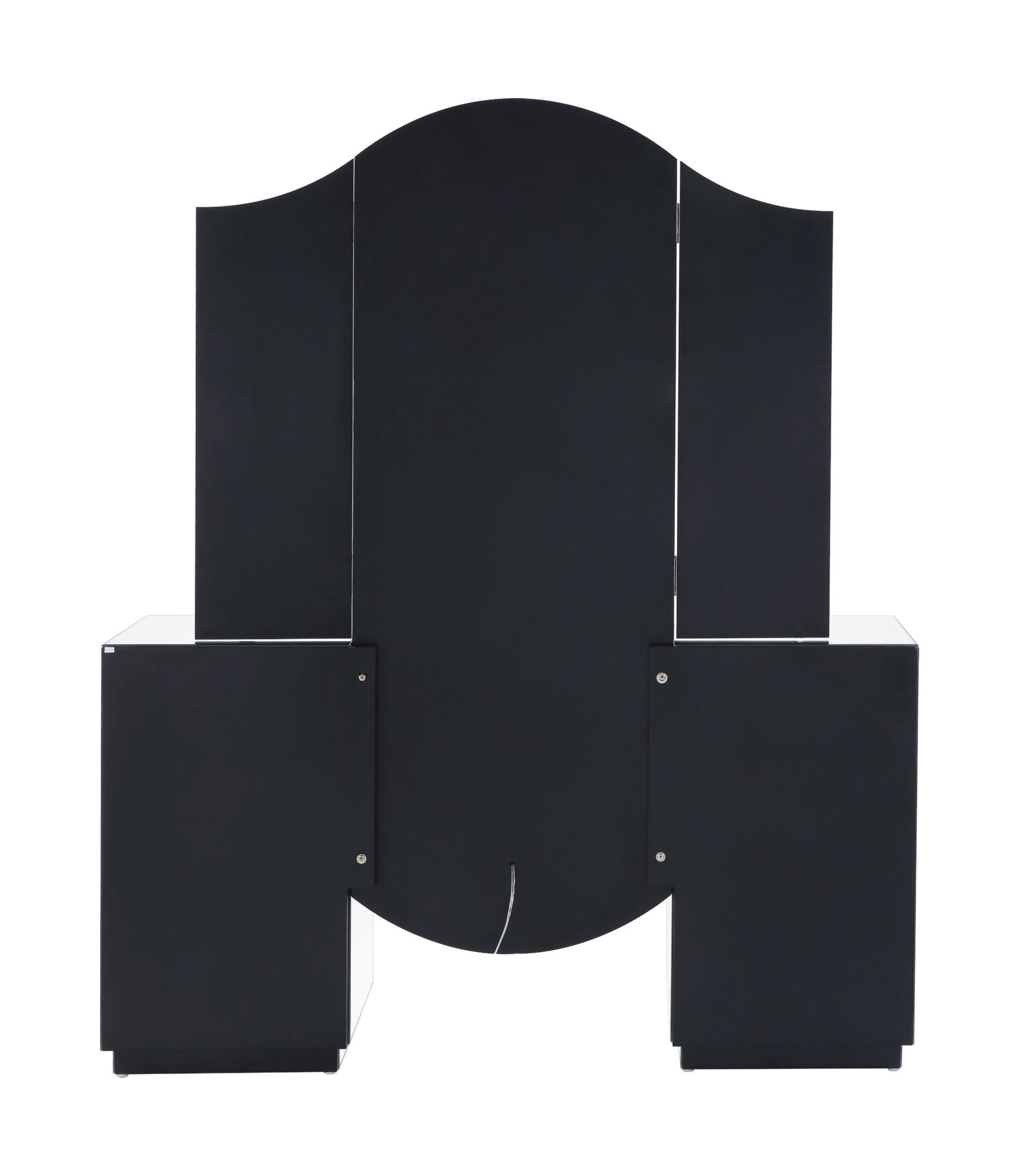 Noralie 90815 Mirrored/Faux Diamonds Vanity Desk w/ LED Light