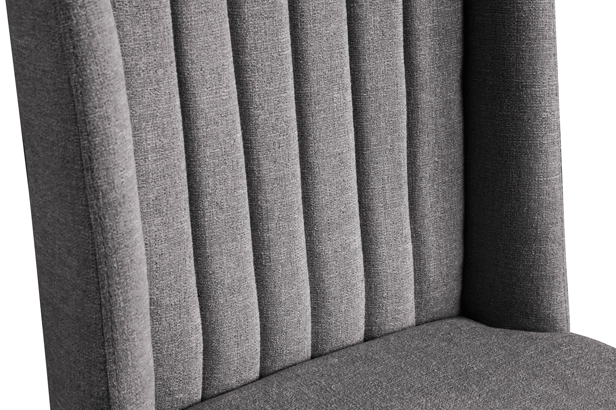 Eleanor Linen Dining Chair with Brushed Gold Legs