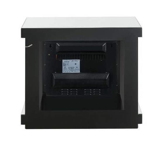 Noralie 90864 Mirror/Faux Diamonds LED Fireplace w/ LED Lighting, Remote Control & Timer