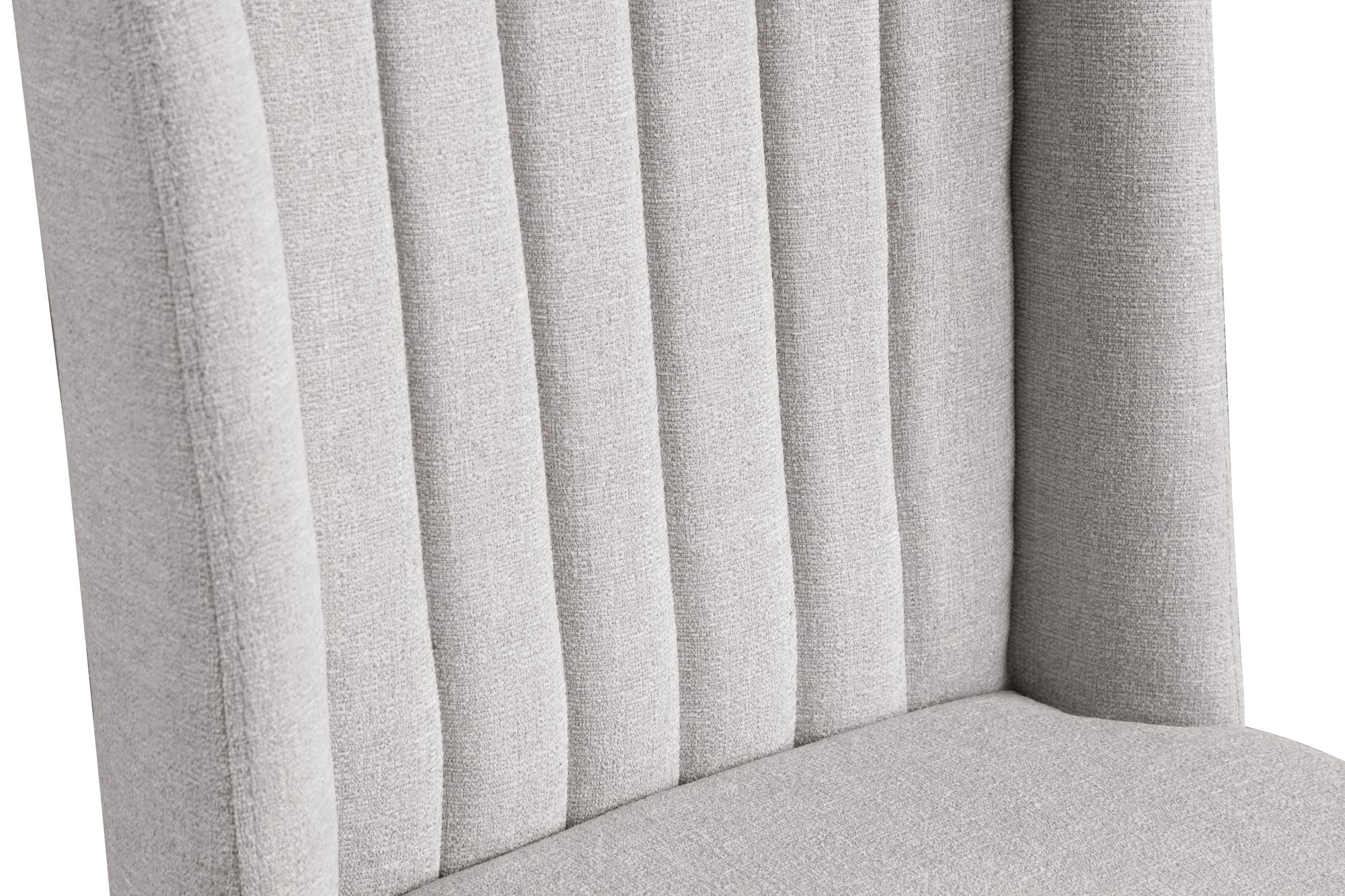 Eleanor Linen Dining Chair with Brushed Gold Legs