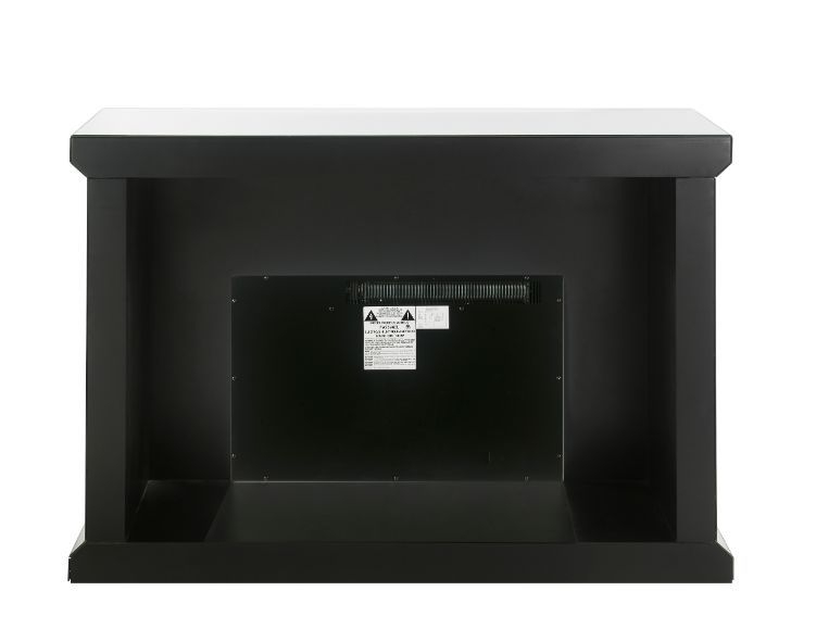 Noralie 90872 Mirror/Faux Diamonds LED Fireplace w/ Adjustable Temperature & Timer