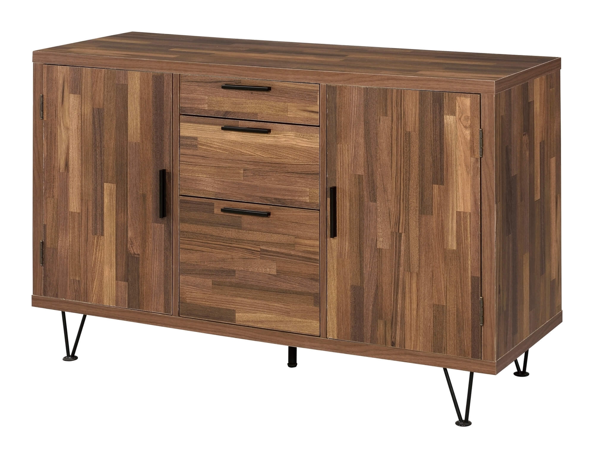 Pinacle Wood/Wood Veneer/Metal Cabinet/Buffet