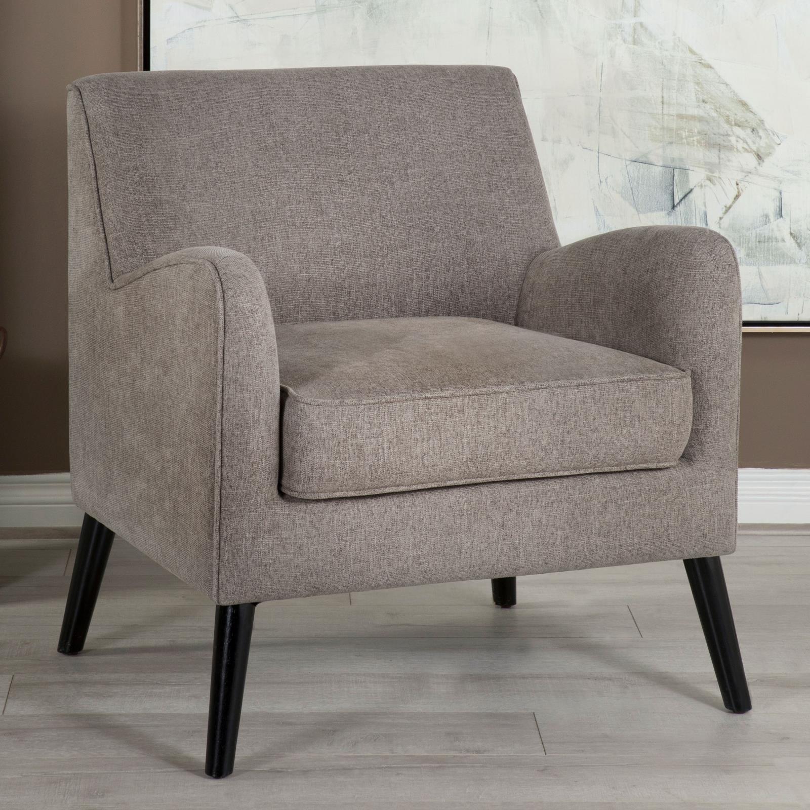 Charlie Fabric Accent Chair with Reversible Seat Cushion