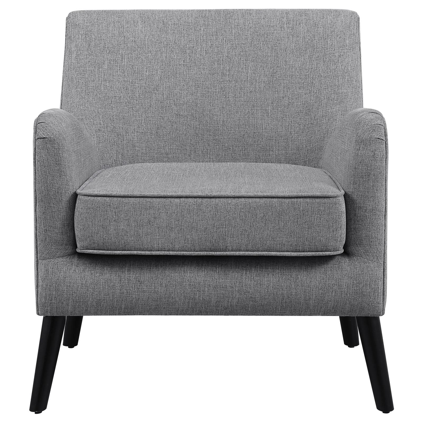 Charlie Fabric Accent Chair with Reversible Seat Cushion