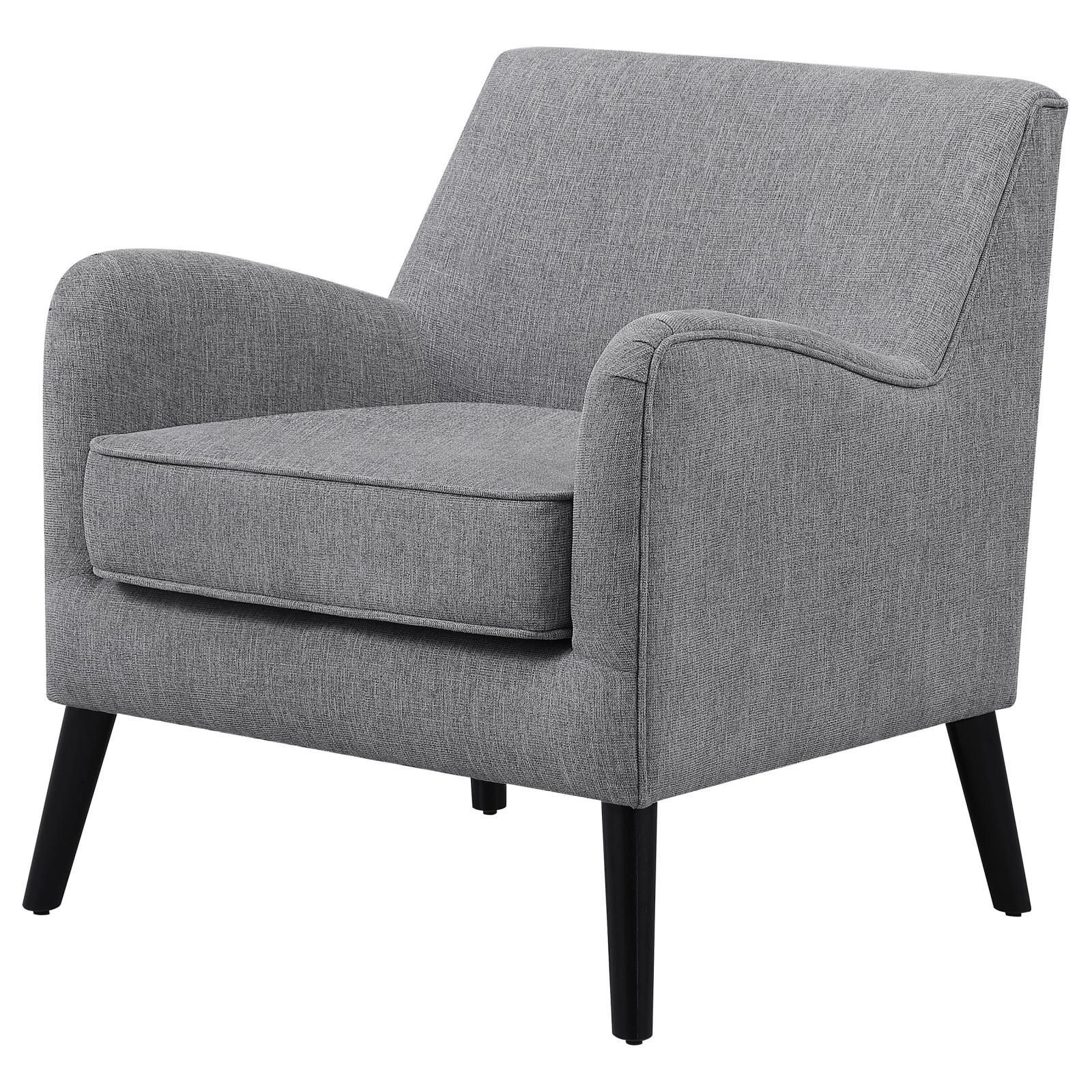 Charlie Fabric Accent Chair with Reversible Seat Cushion