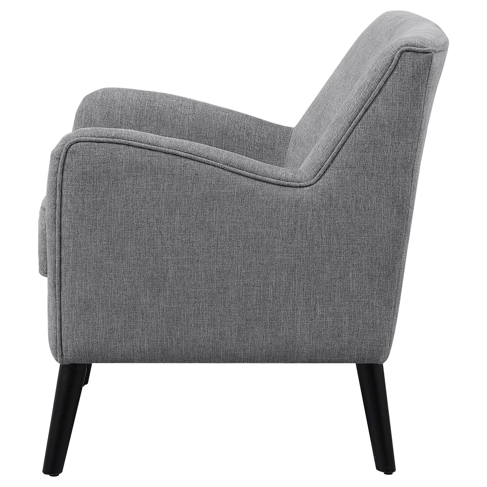 Charlie Fabric Accent Chair with Reversible Seat Cushion