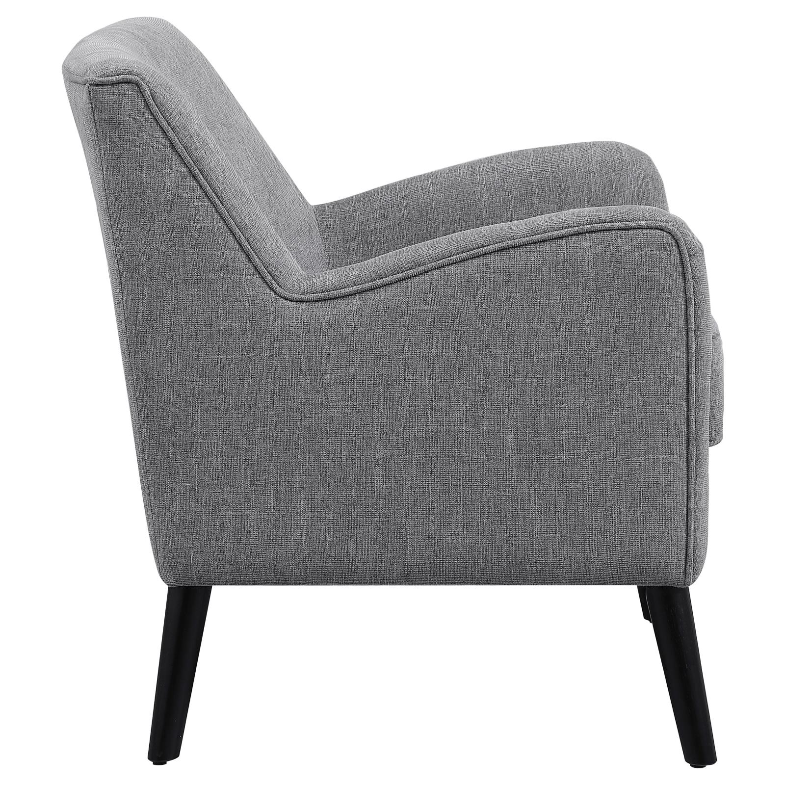Charlie Fabric Accent Chair with Reversible Seat Cushion