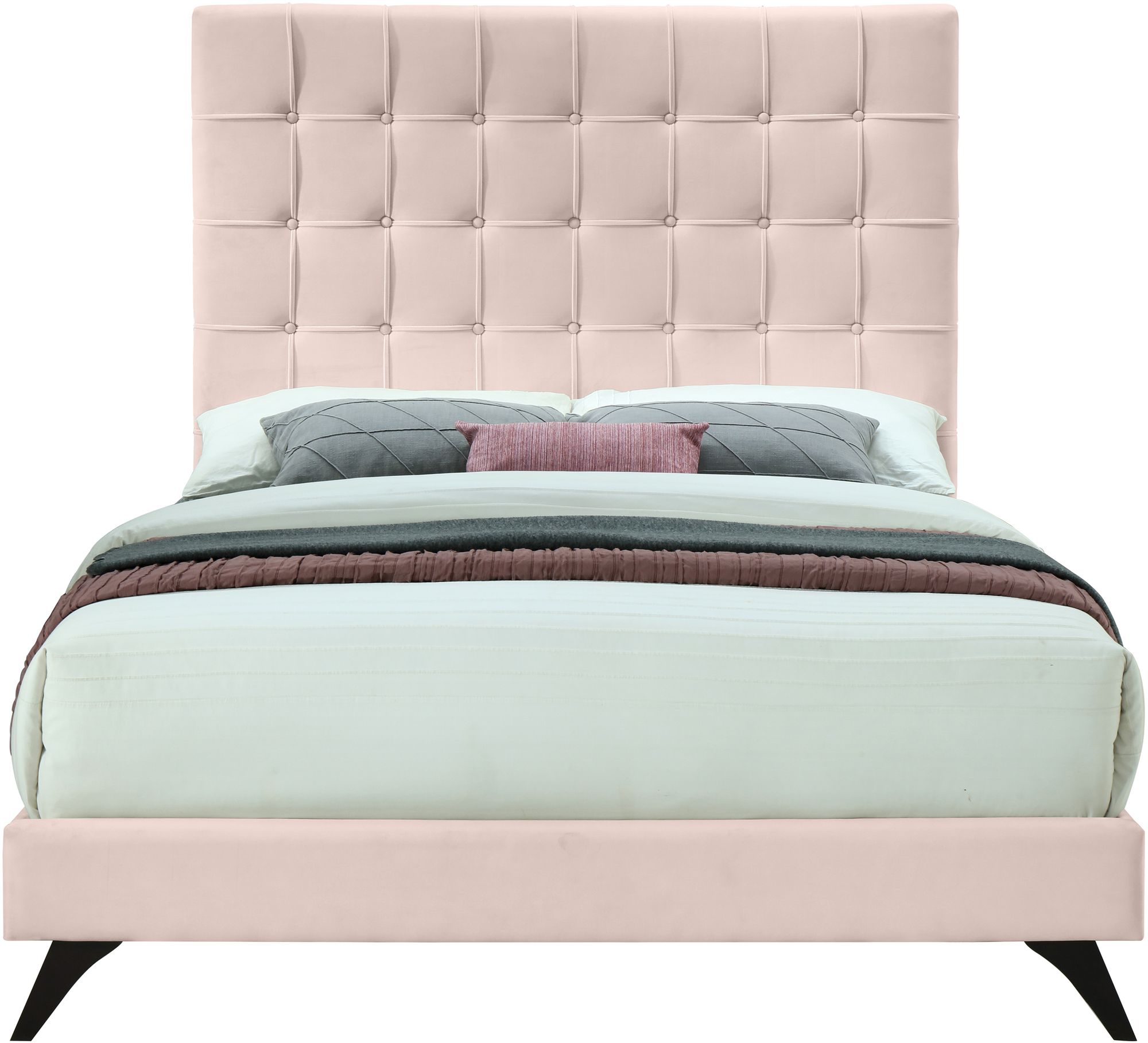Elly Velvet King Size Bed
