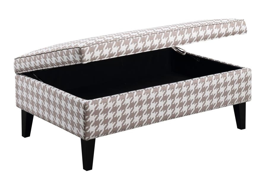 McLoughlin Fabric Storage Ottoman