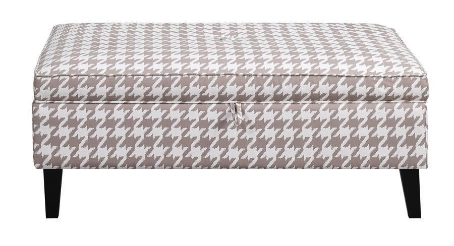 McLoughlin Fabric Storage Ottoman