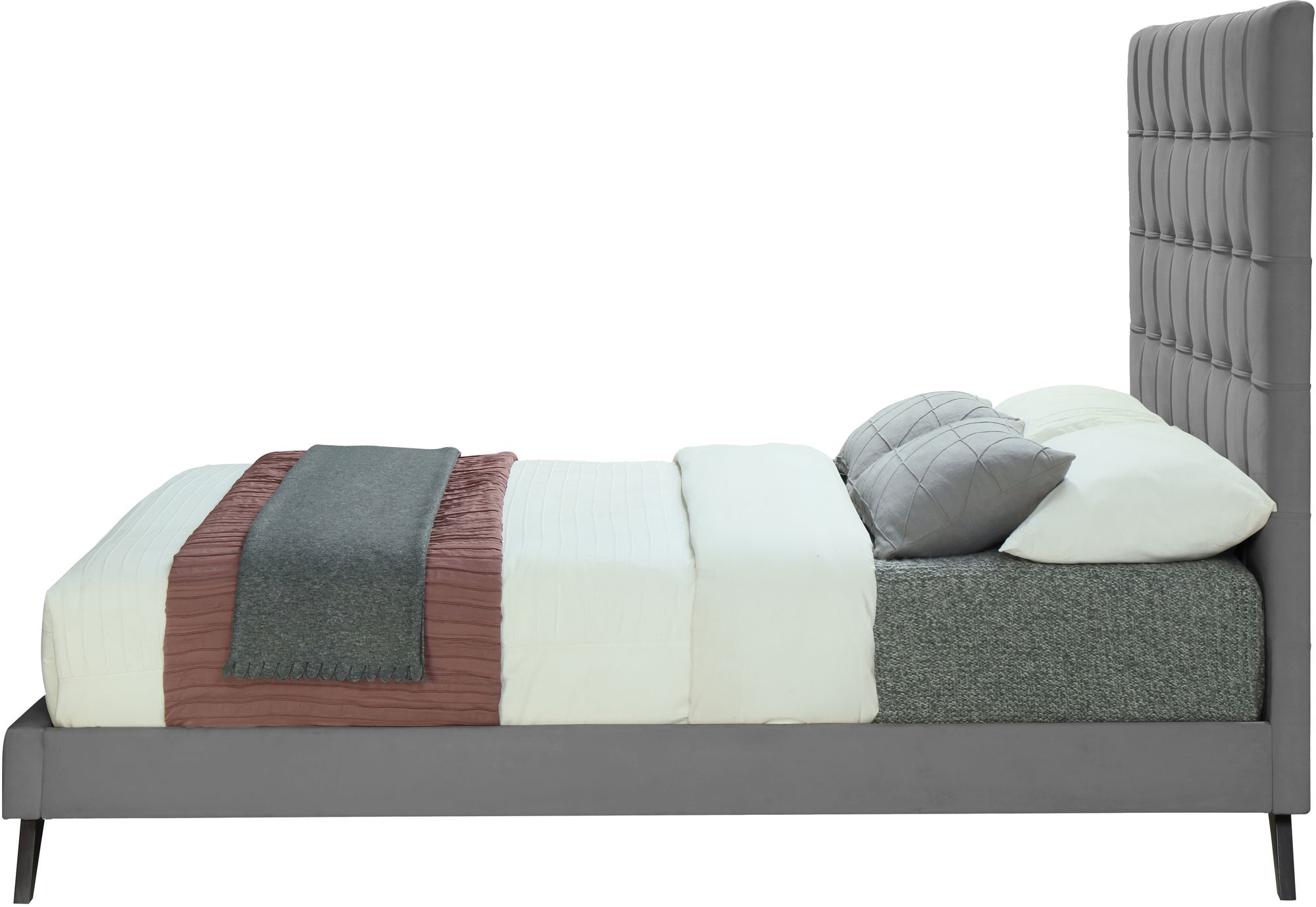 Elly Velvet King Size Bed