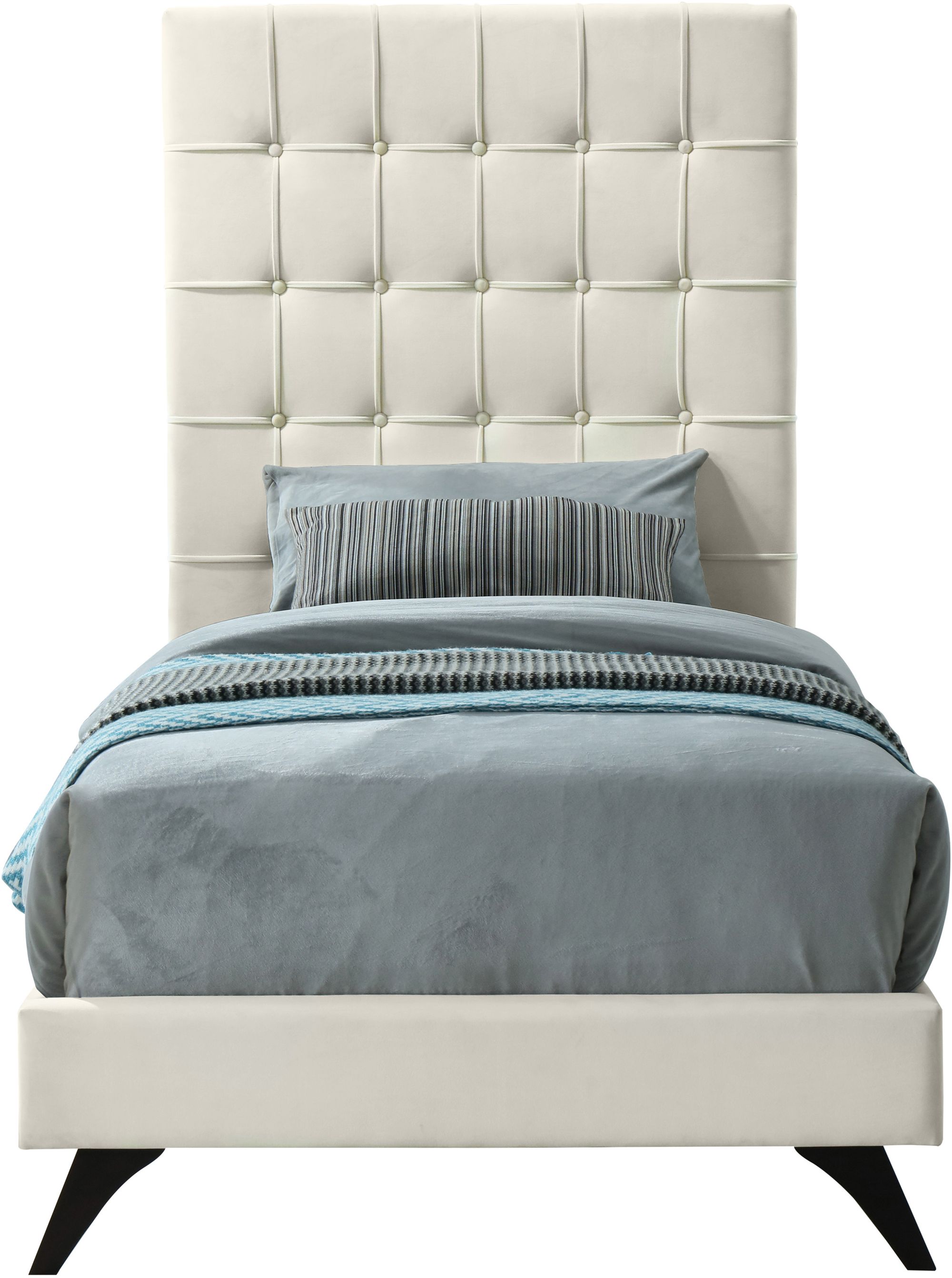 Elly Velvet Twin Size Bed