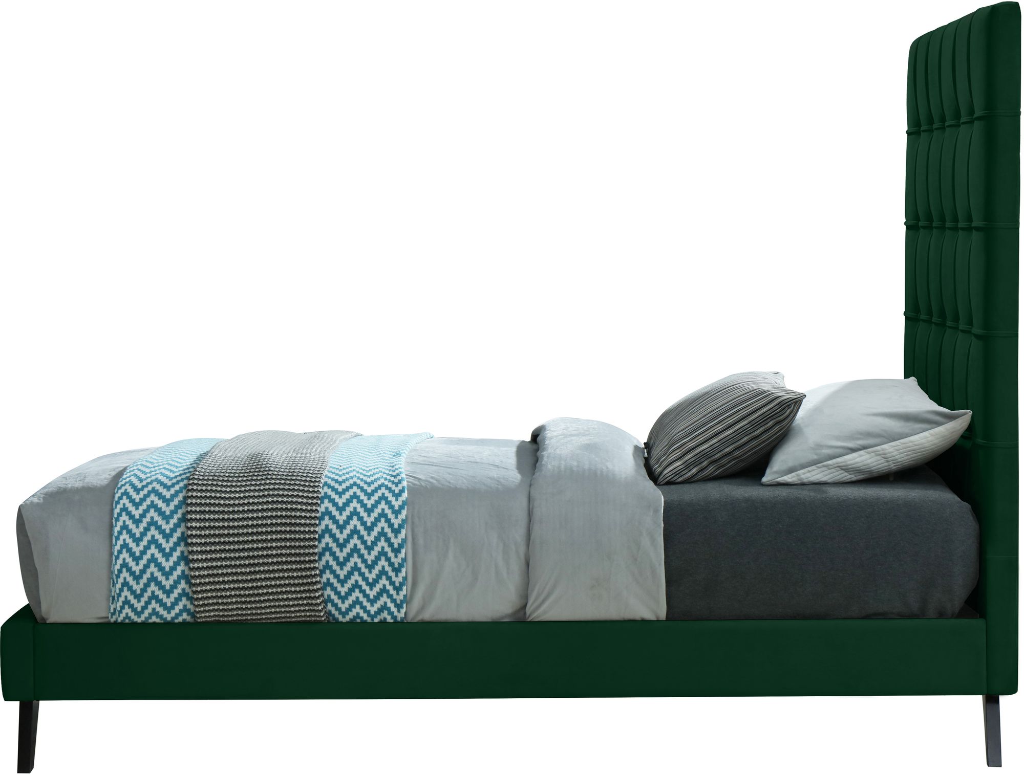 Elly Velvet Twin Size Bed
