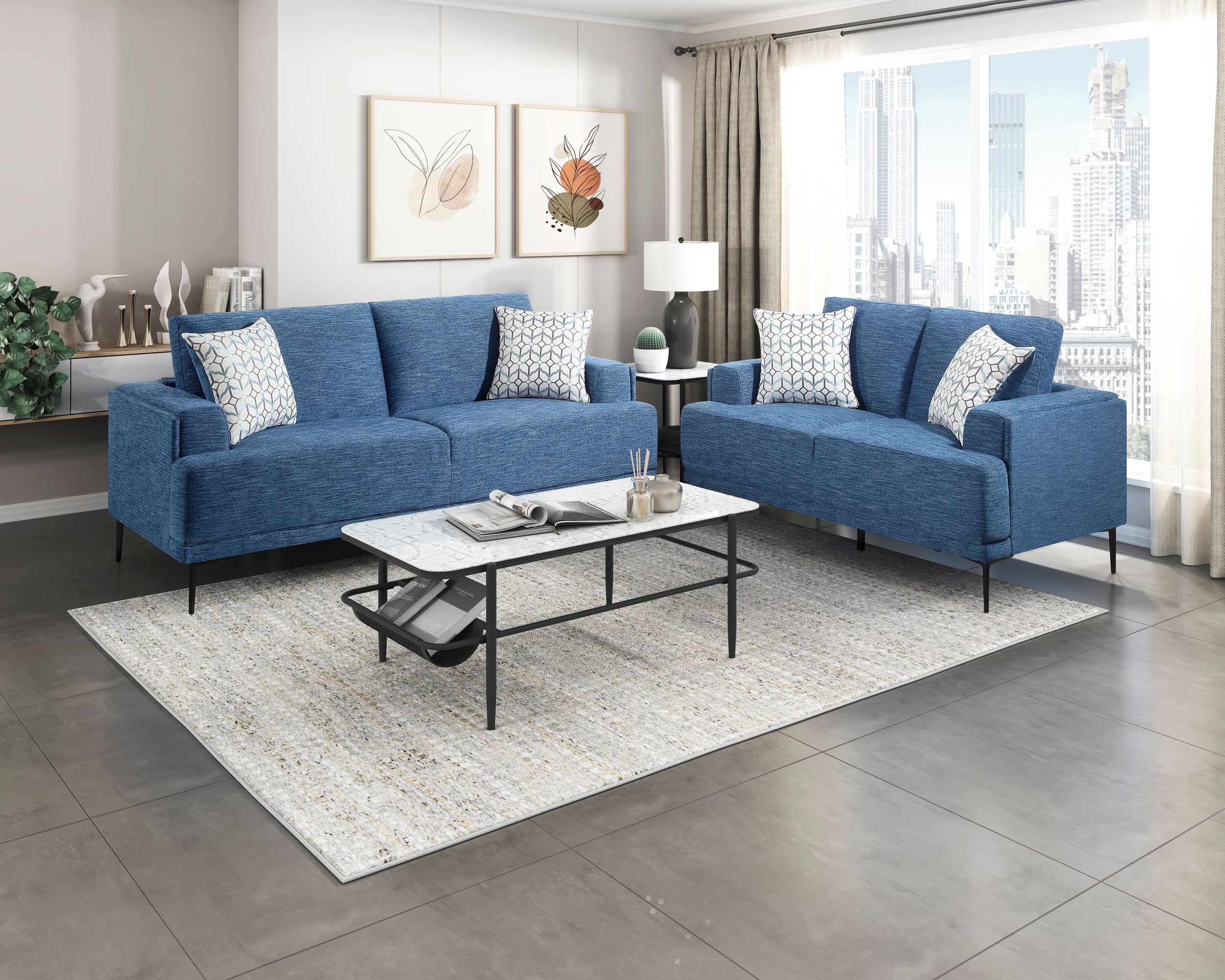 Stride Chenille Loveseat