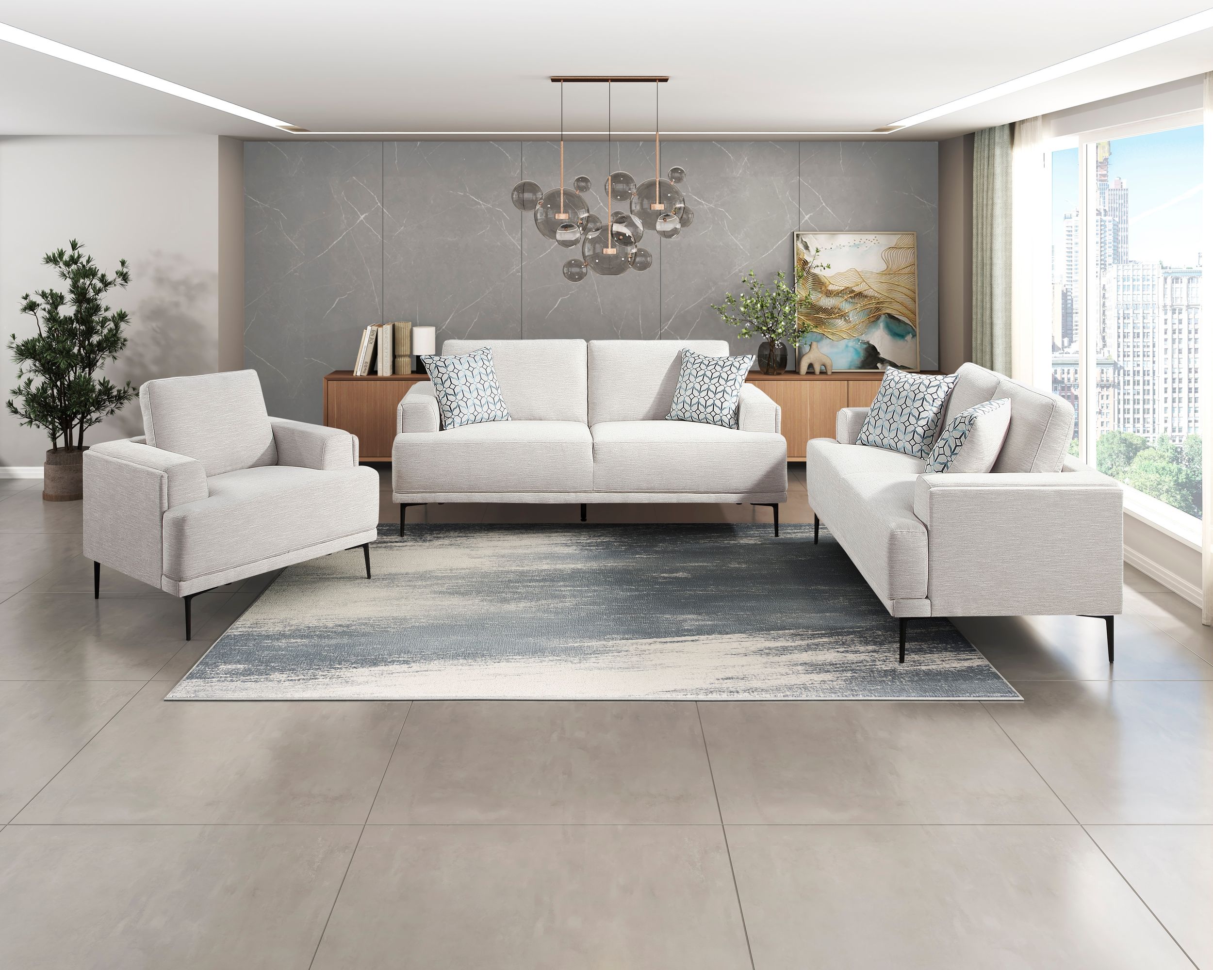 Stride Chenille Living Room Set