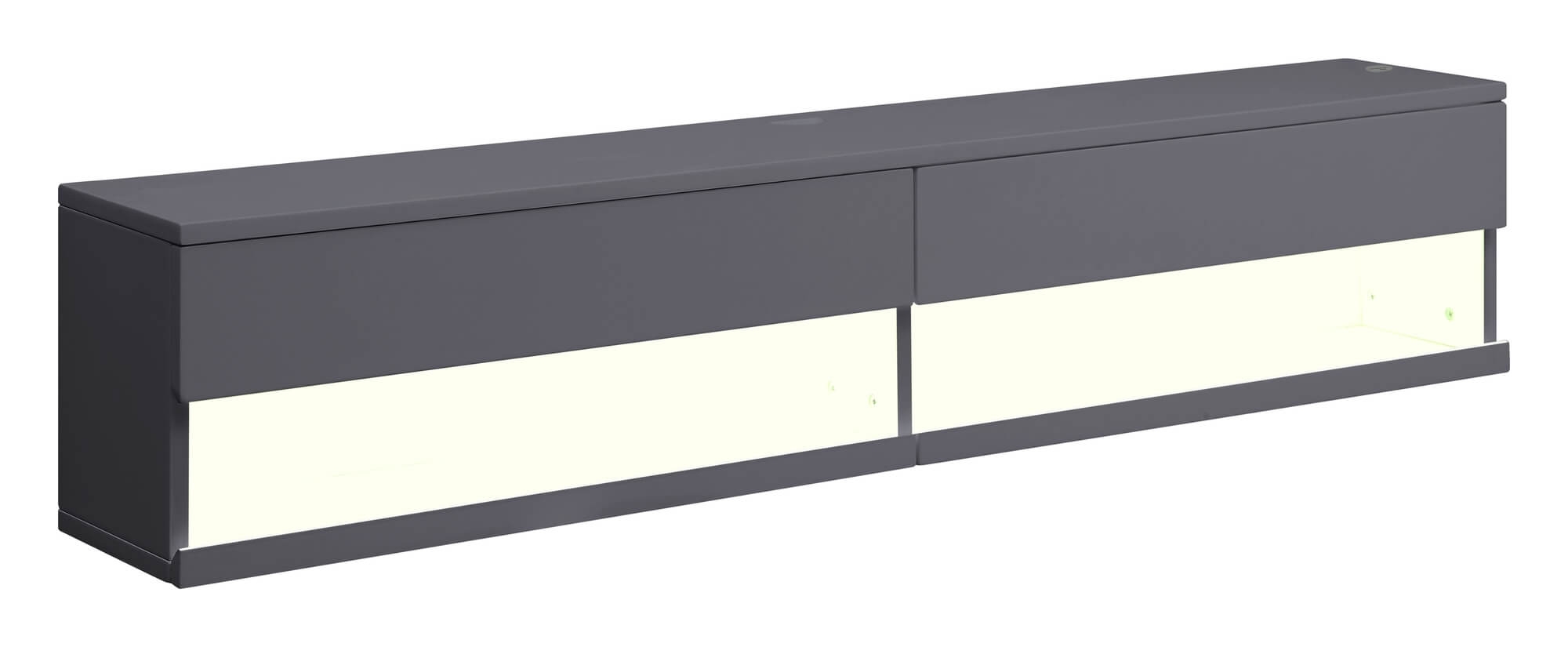 Ximena Wood TV Stand w/ LED Light