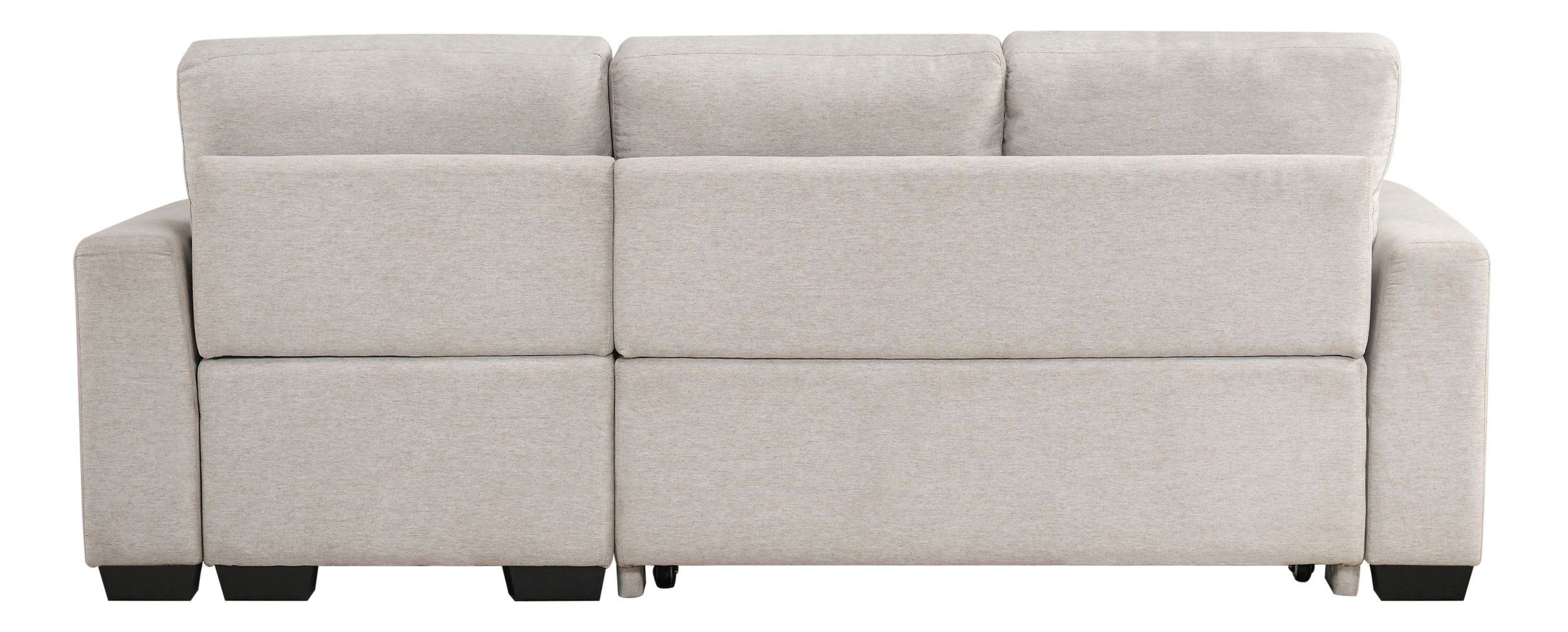 Convene Polyester 2‑Piece Sectional with Reversible Chaise and Pull‑out Bed