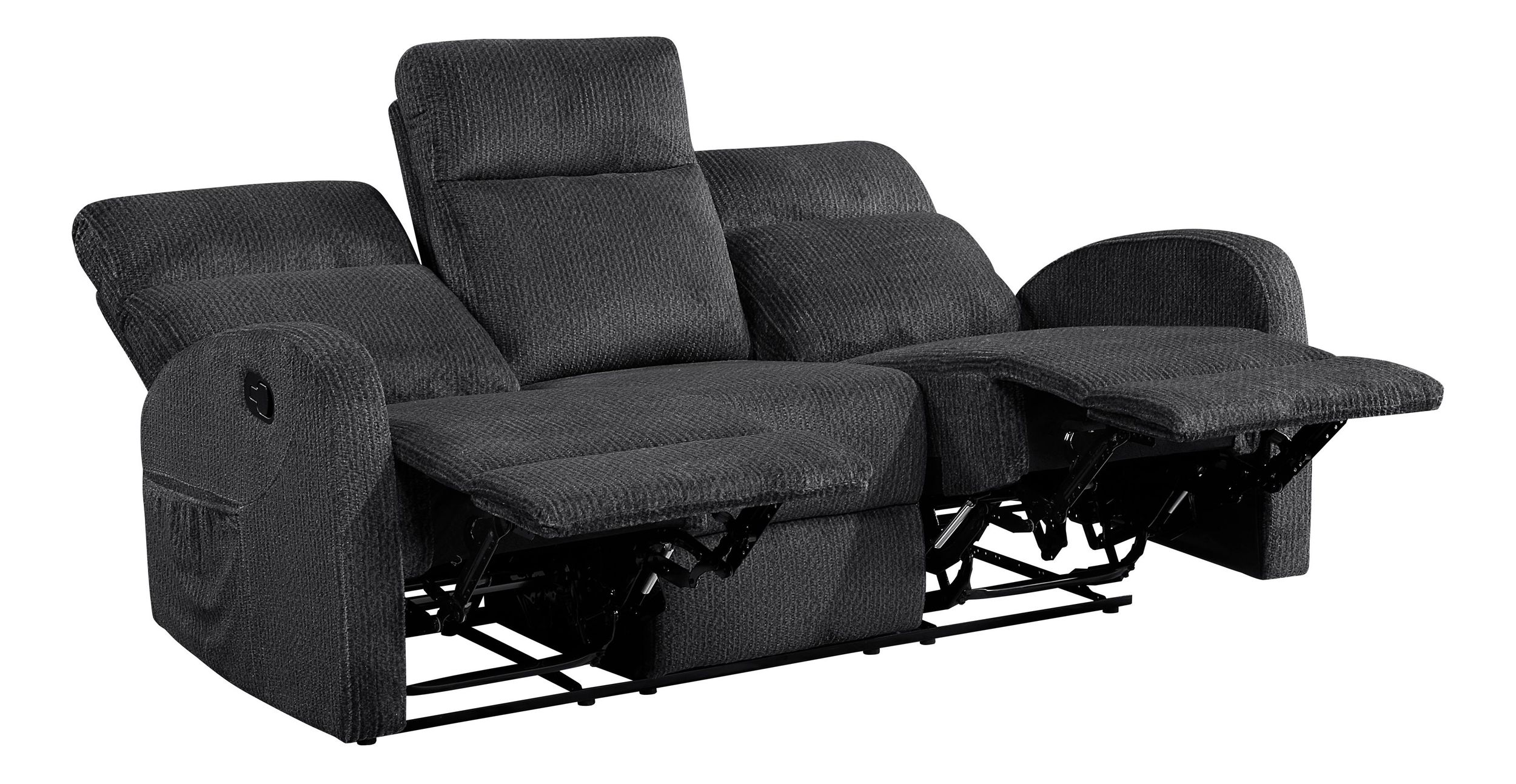 Allen Microfiber Double Reclining Living Room Set