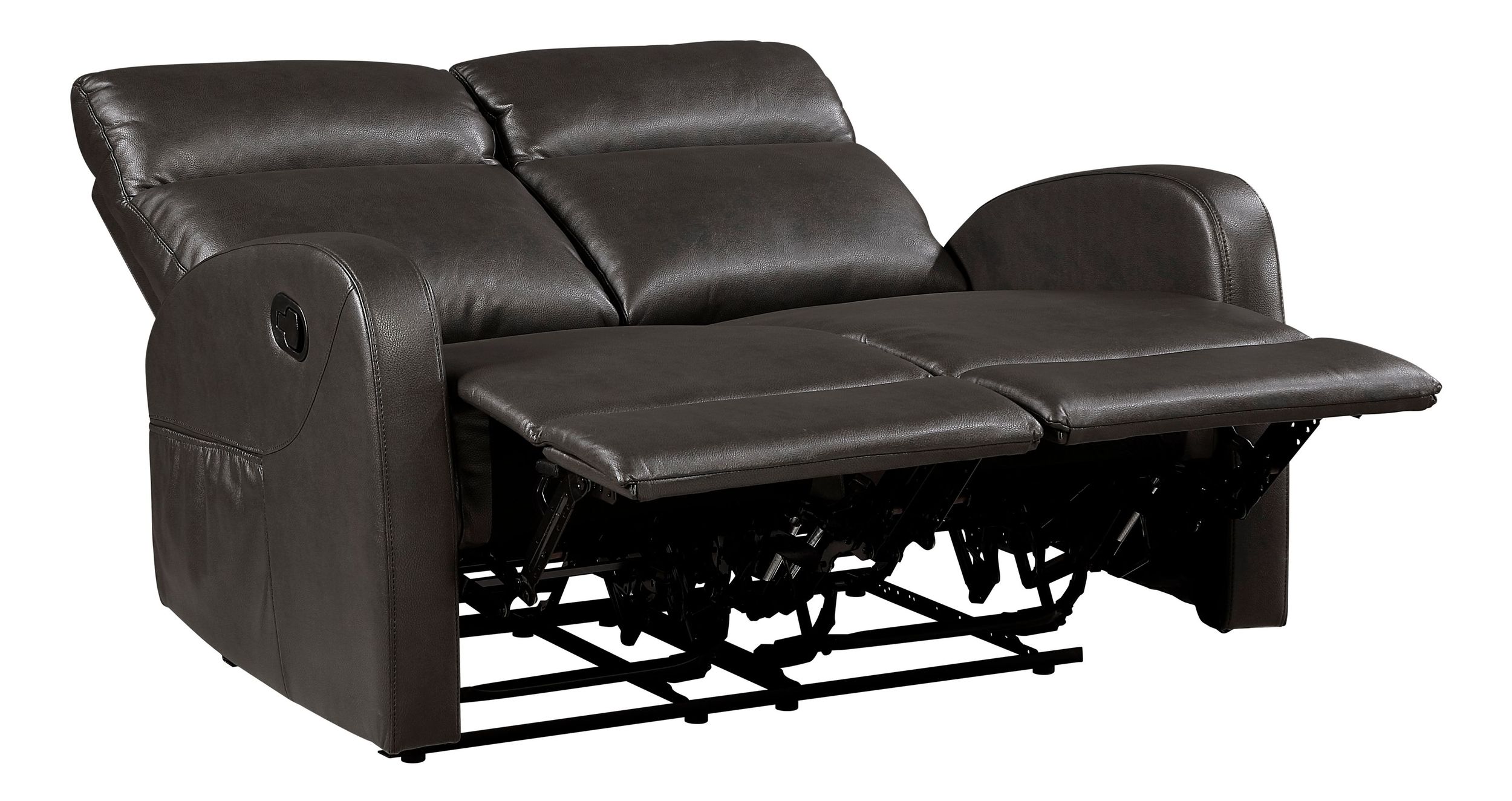 Allen Faux Leather Double Reclining Living Room Set
