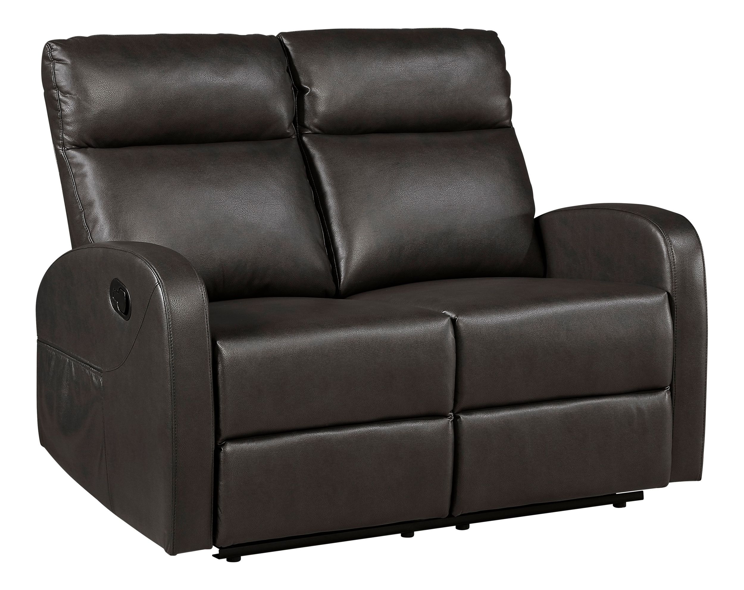 Allen Faux Leather Double Reclining Living Room Set