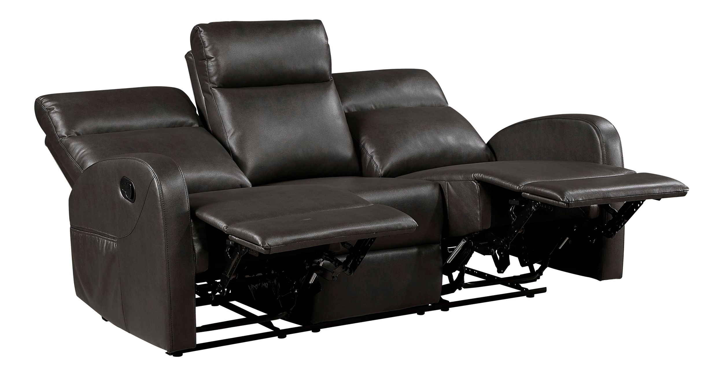 Allen Faux Leather Double Reclining Sofa