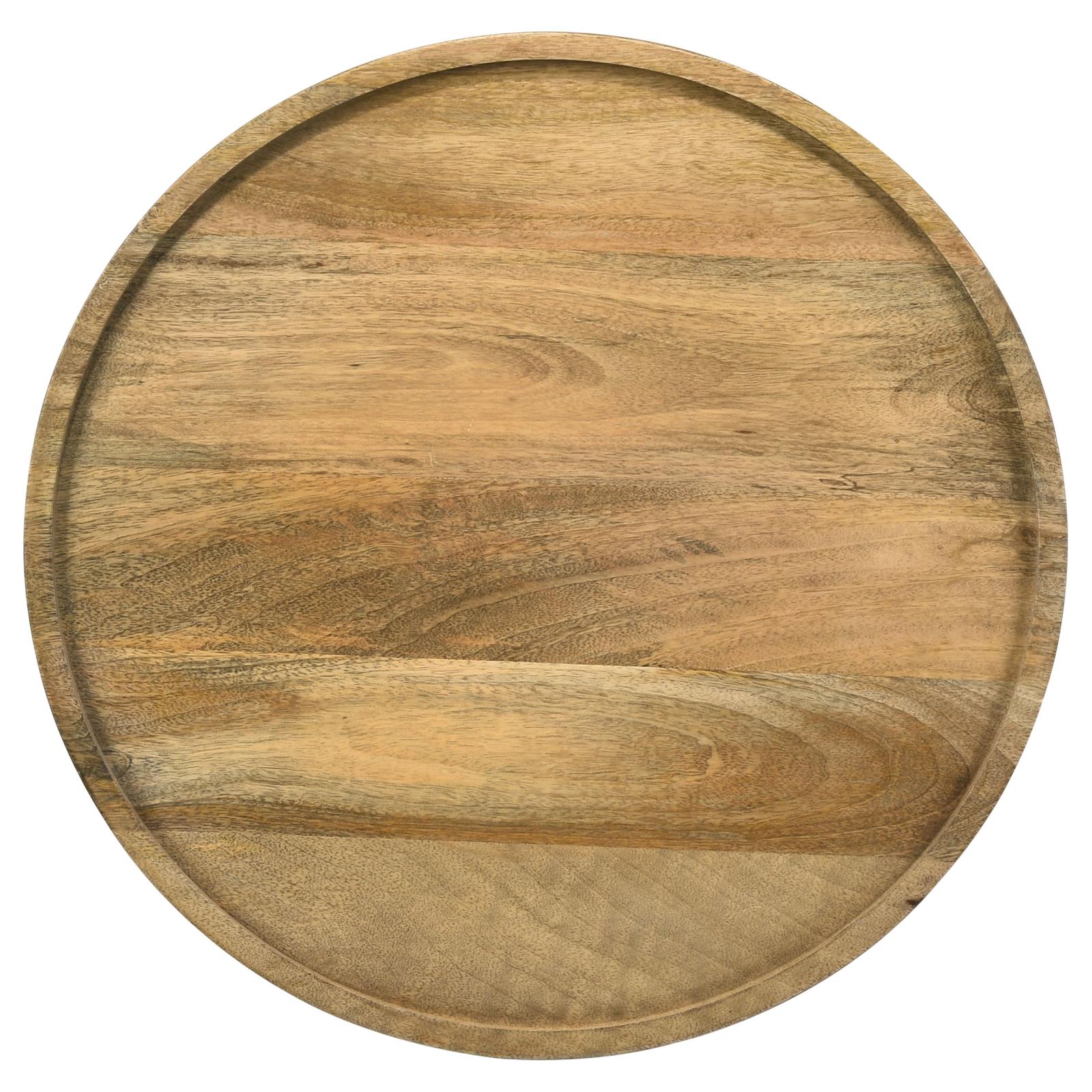 Ixia Round Wood Accent Table