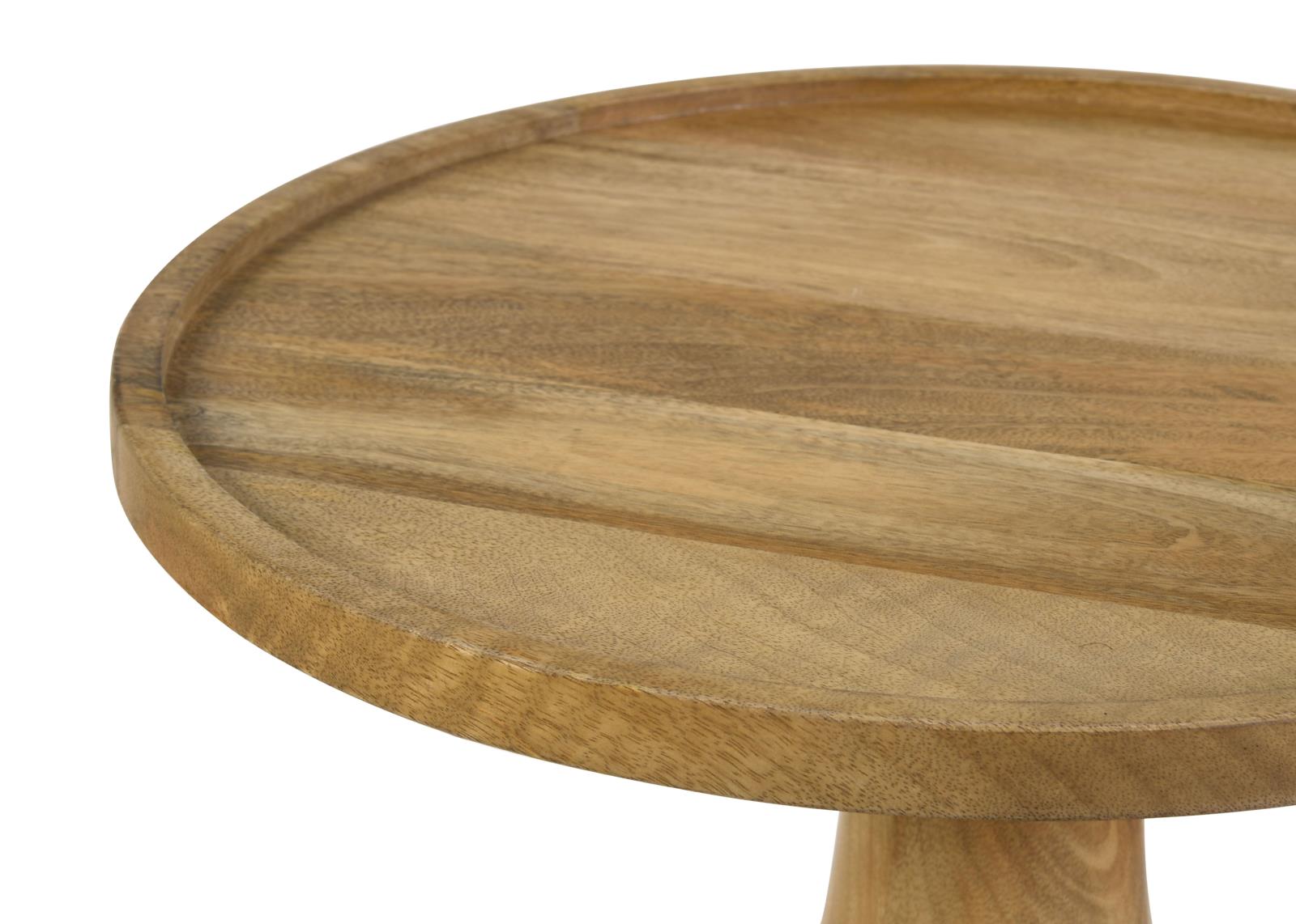 Ixia Round Wood Accent Table