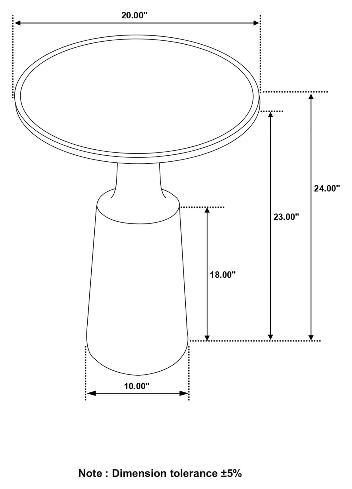 Ixia Round Wood Accent Table