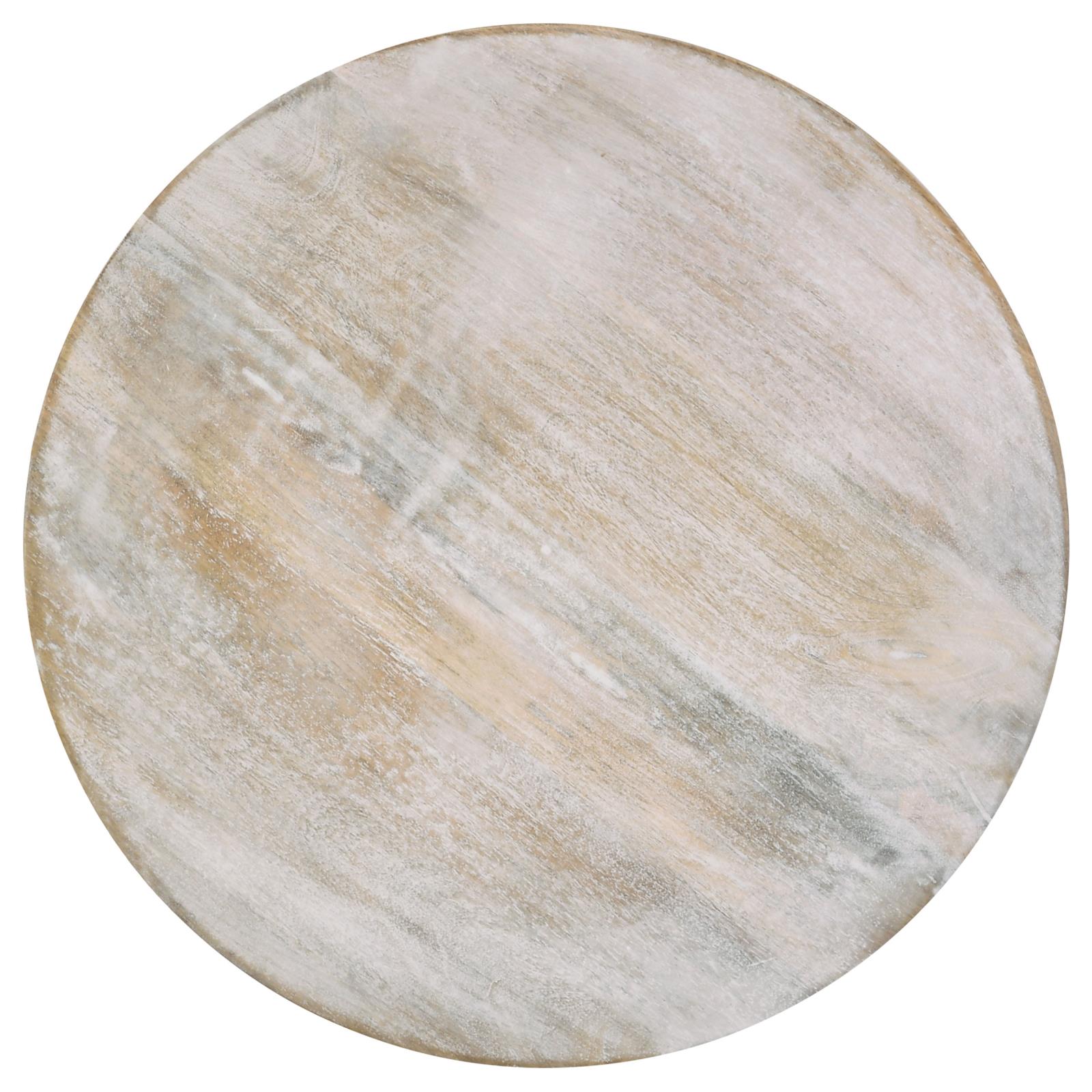 Dianella Wood Round Pedestal Accent Table