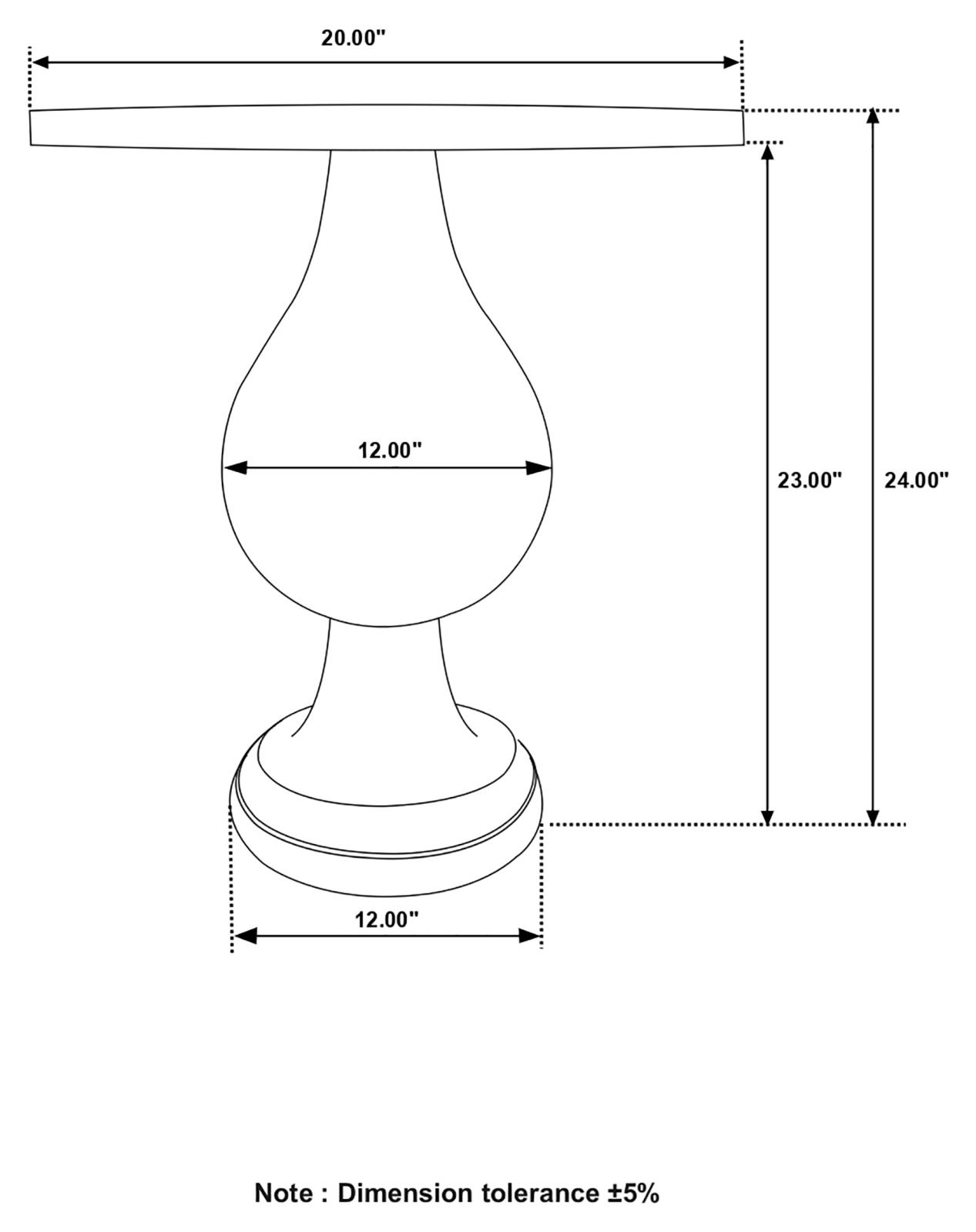 Dianella Wood Round Pedestal Accent Table