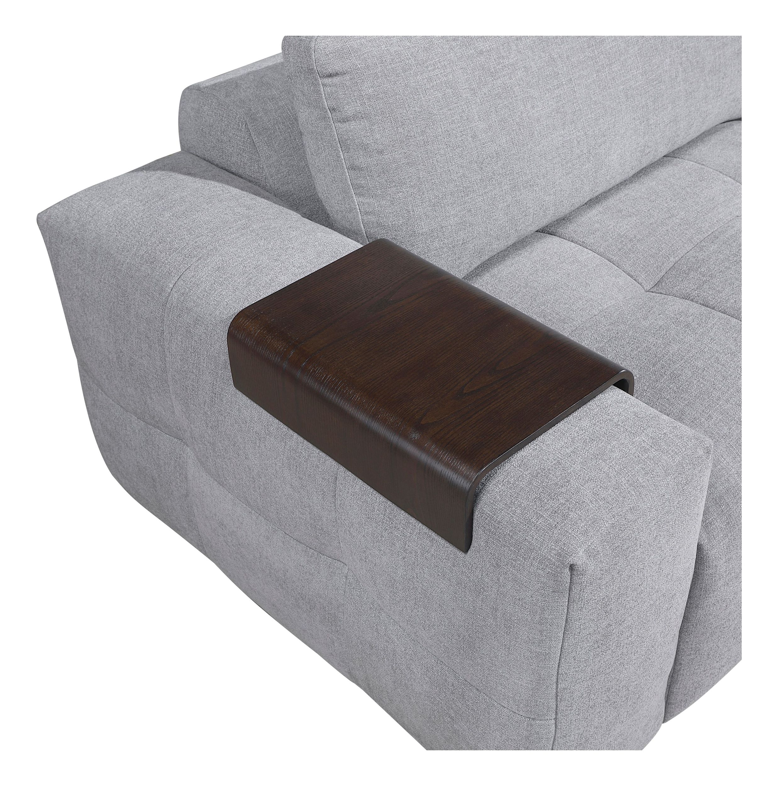 Tidal Polyester 4‑Piece Modular Sofa Chaise with Ottoman