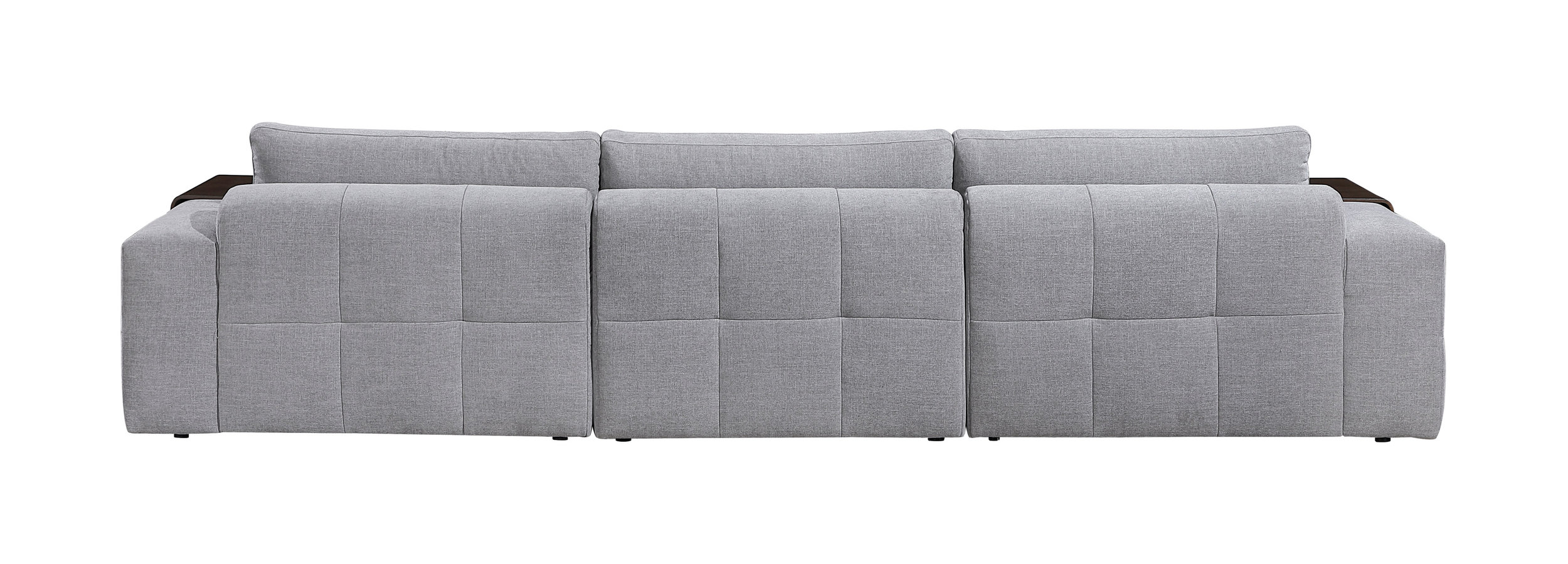 Tidal Polyester 4‑Piece Modular Sofa Chaise with Ottoman