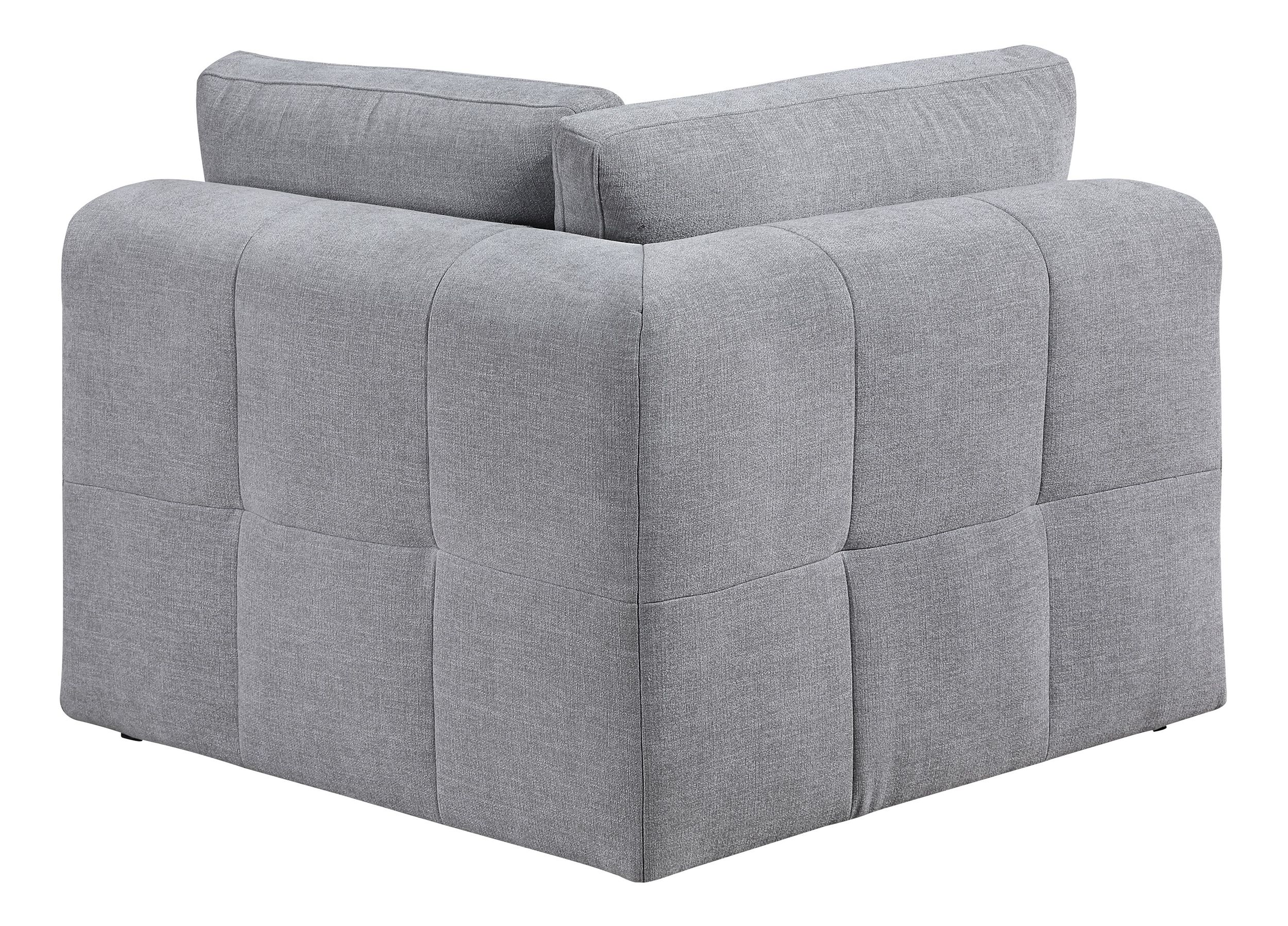 Tidal Polyester 4‑Piece Modular Sofa Chaise with Ottoman