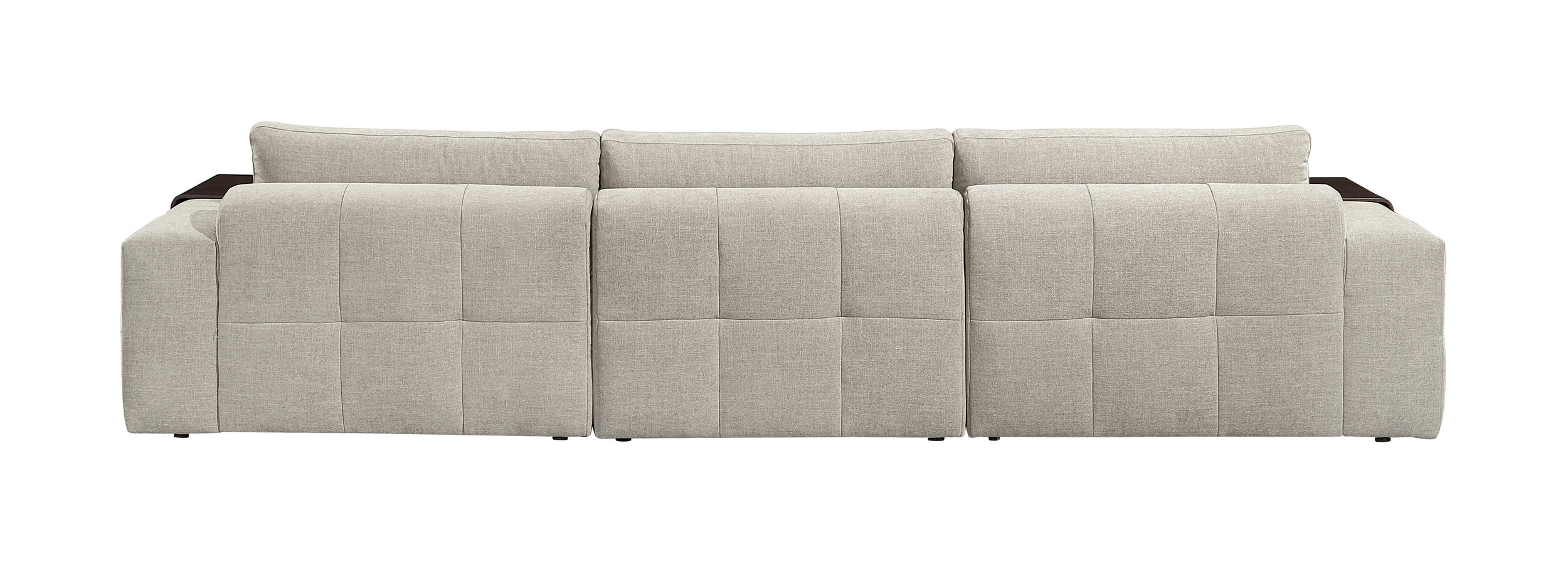 Tidal Polyester 4‑Piece Modular Sofa Chaise with Ottoman