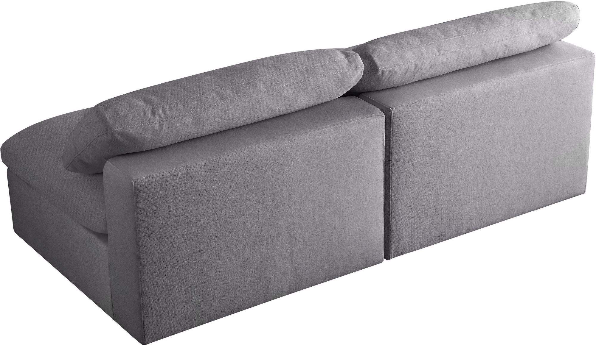Serene 78" Linen Fabric Deluxe Comfort Modular Armless Sofa
